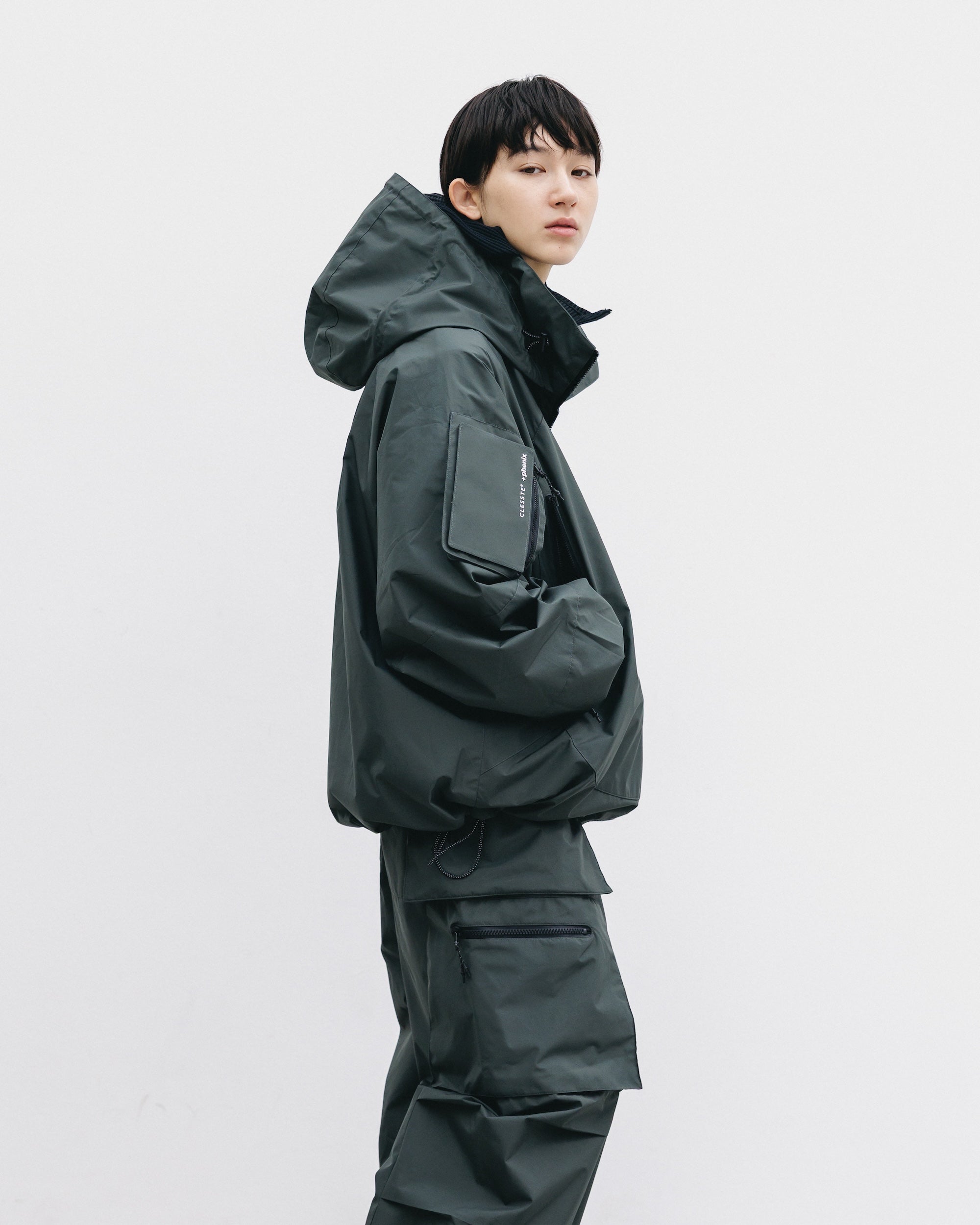 +phenix WINDSTOPPER® by GORE-TEX LABS CITY MILITARY JACKET (ASPHALT GRAY)