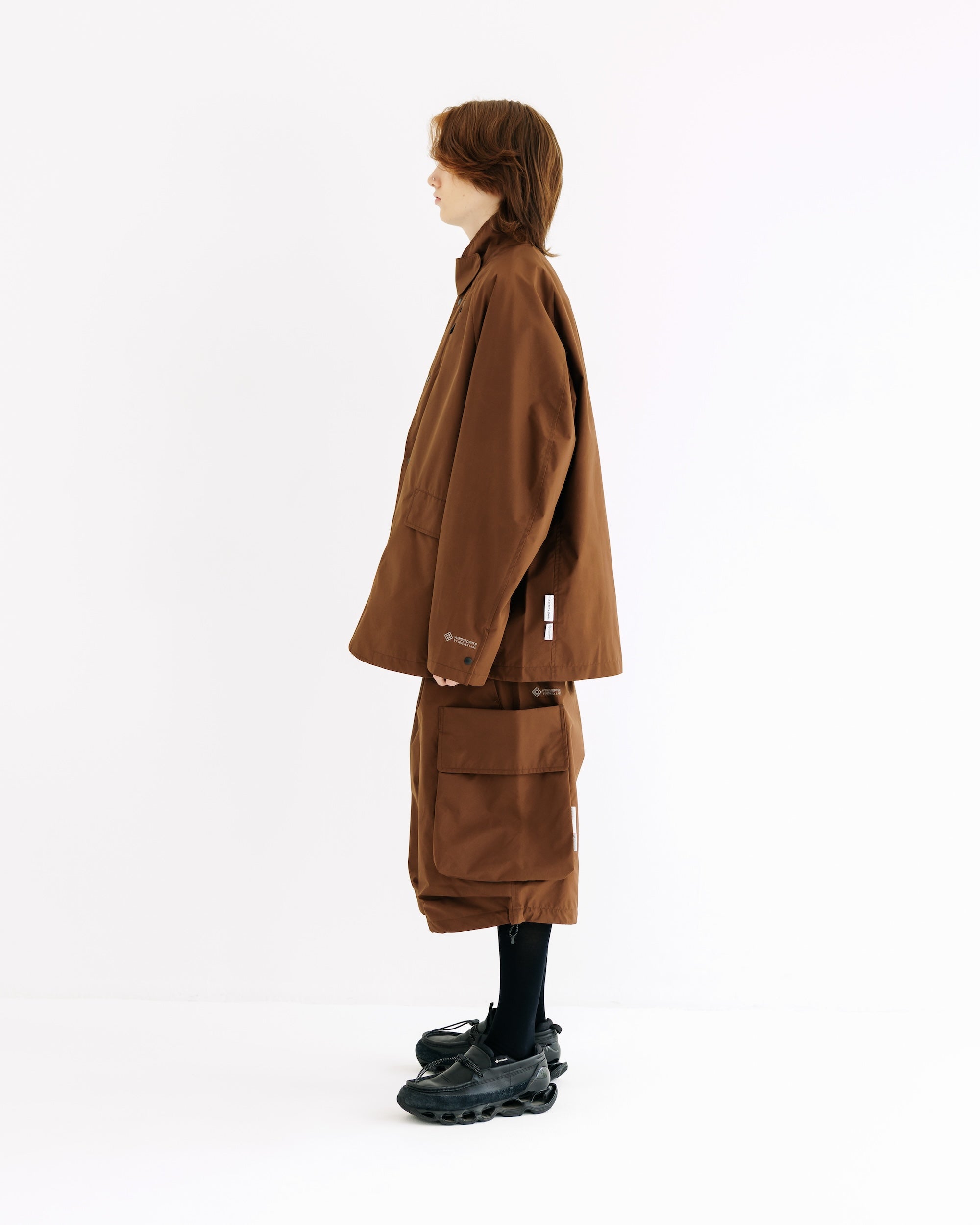 【9.3 WED 20:00- IN STOCK】+phenix WINDSTOPPER® by GORE-TEX LABS ACTIVE CITY STORAGE JACKET (CHOCOLATE BROWN)