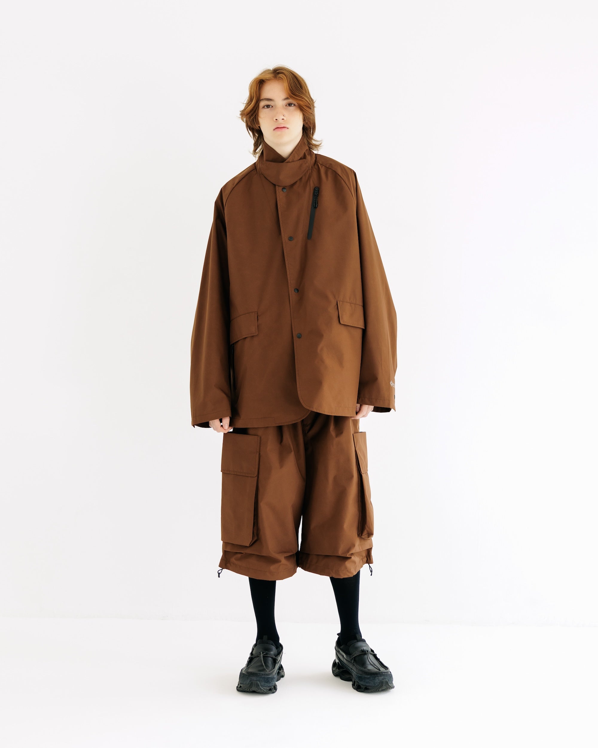 【9.3 WED 20:00- IN STOCK】+phenix WINDSTOPPER® by GORE-TEX LABS ACTIVE CITY STORAGE JACKET (CHOCOLATE BROWN)