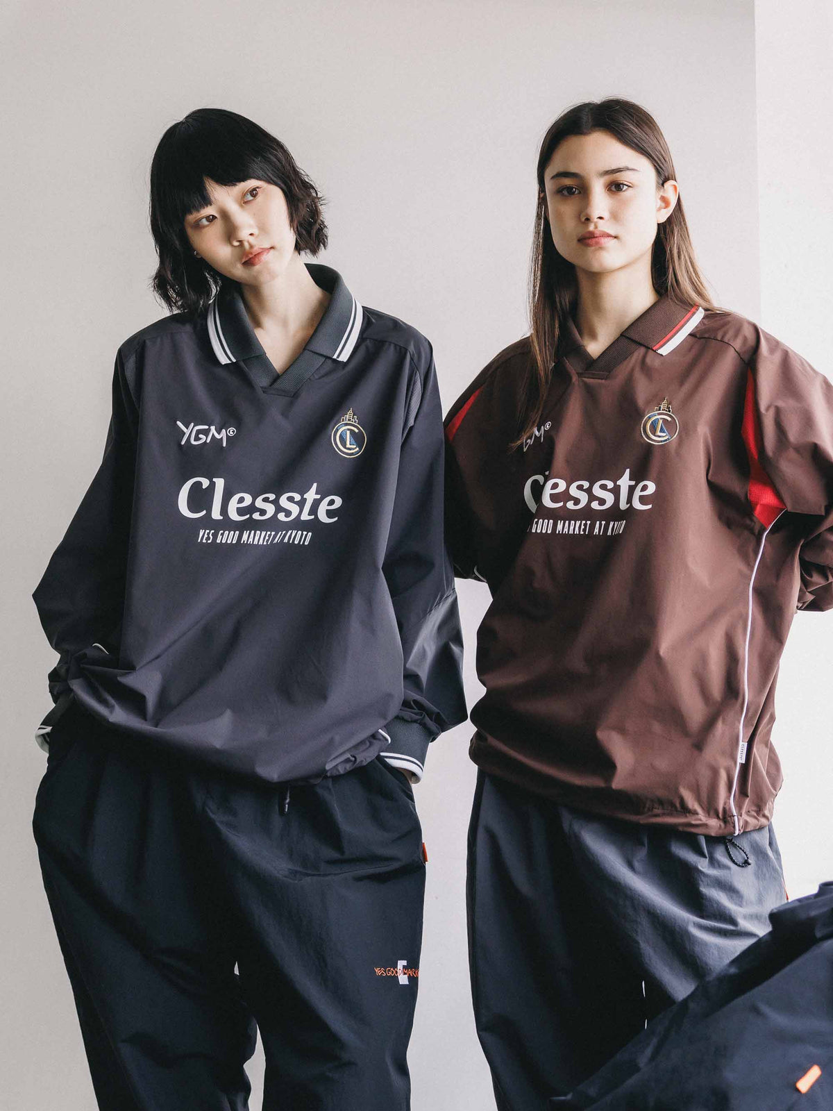 【10.4 SUN 20:00- IN STOCK】【LIMITED】 “YES GOOD MARKET" ACTIVE CITY L/S GAME SHIRT (BROWN)