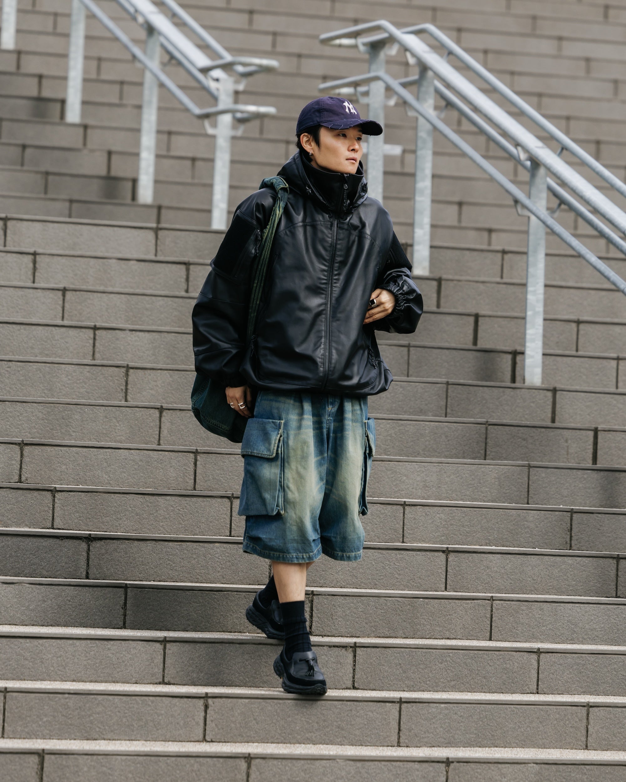 +phenix WINDSTOPPER® by GORE-TEX LABS LEATHER CITY MILITARY JACKET