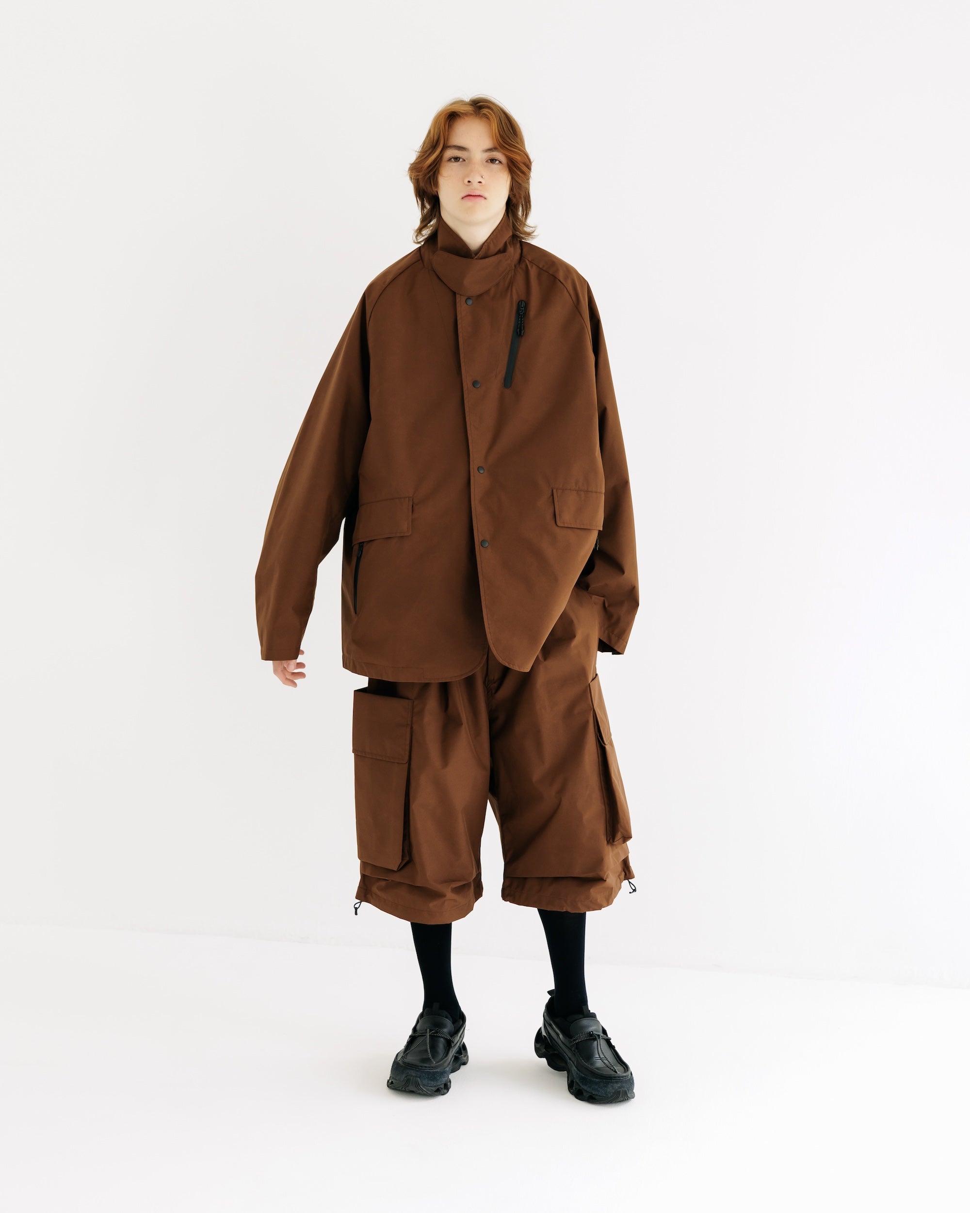 【9.3 WED 20:00- IN STOCK】+phenix WINDSTOPPER® by GORE-TEX LABS ACTIVE CITY STORAGE JACKET (CHOCOLATE BROWN)