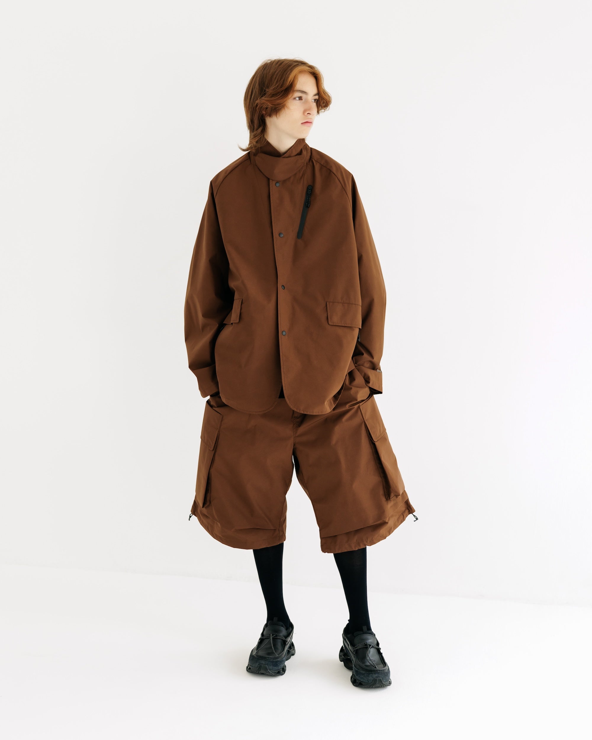 【9.3 WED 20:00- IN STOCK】+phenix WINDSTOPPER® by GORE-TEX LABS ACTIVE CITY STORAGE JACKET (CHOCOLATE BROWN)