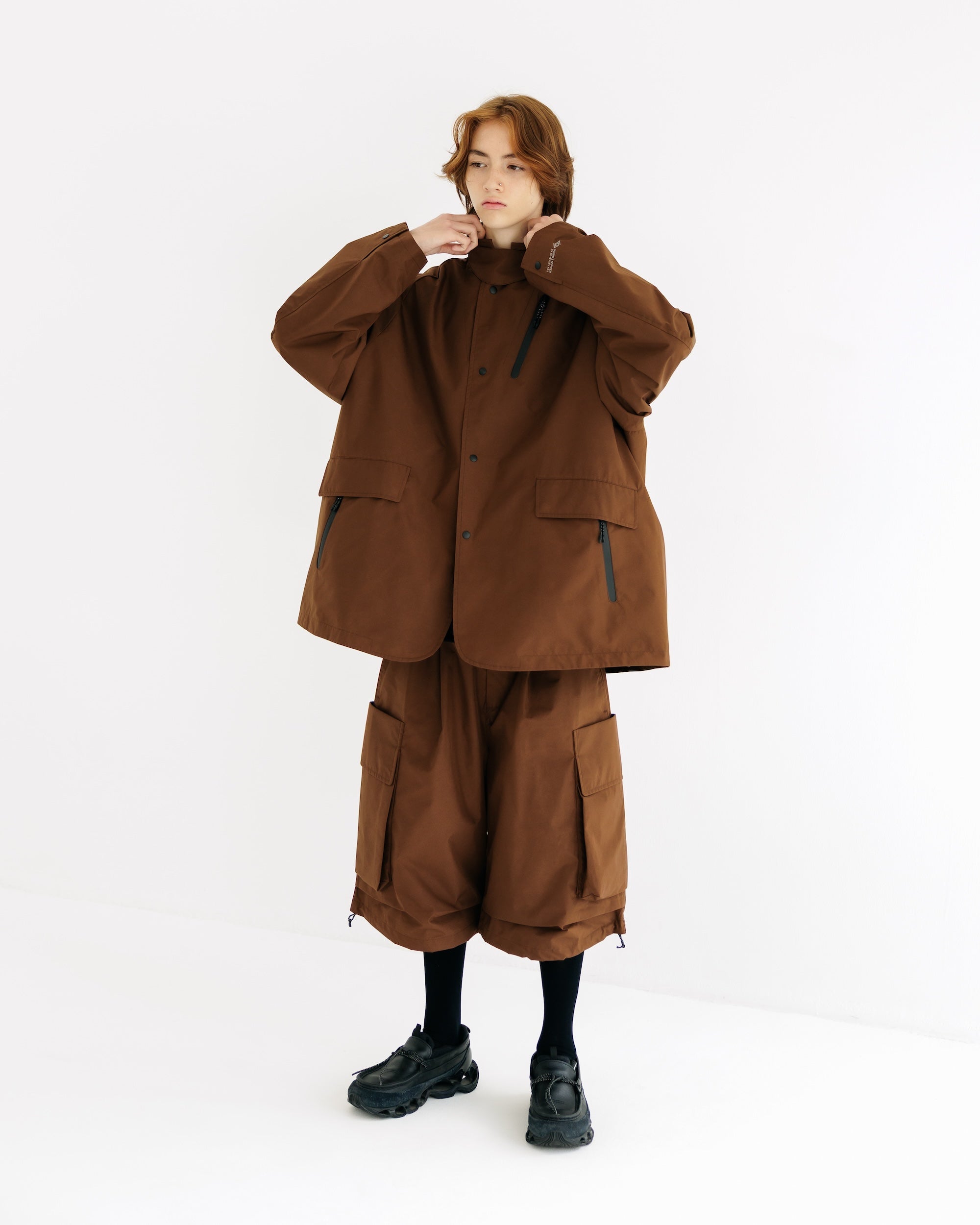 【9.3 WED 20:00- IN STOCK】+phenix WINDSTOPPER® by GORE-TEX LABS ACTIVE CITY STORAGE JACKET (CHOCOLATE BROWN)