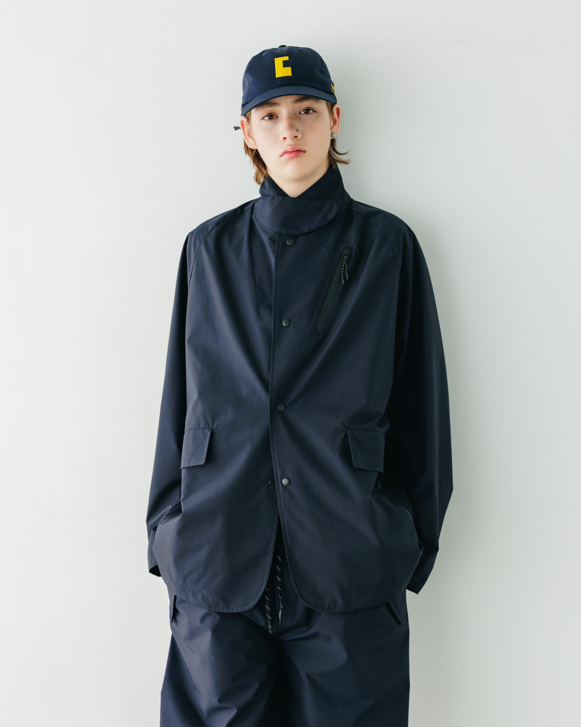"C"ACTIVE CITY CAP 003 (NAVY×YELLOW)