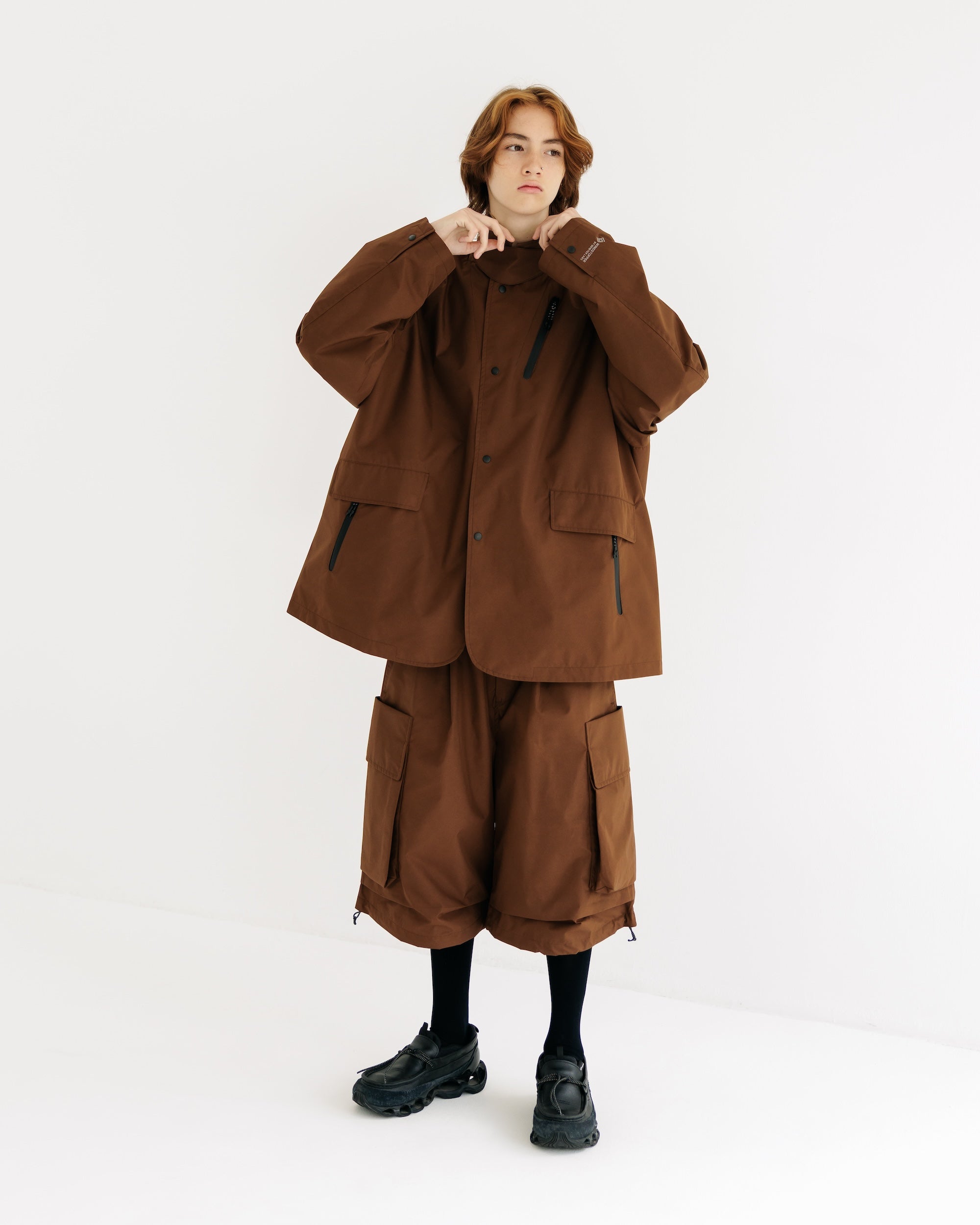 【9.3 WED 20:00- IN STOCK】+phenix WINDSTOPPER® by GORE-TEX LABS ACTIVE CITY STORAGE JACKET (CHOCOLATE BROWN)