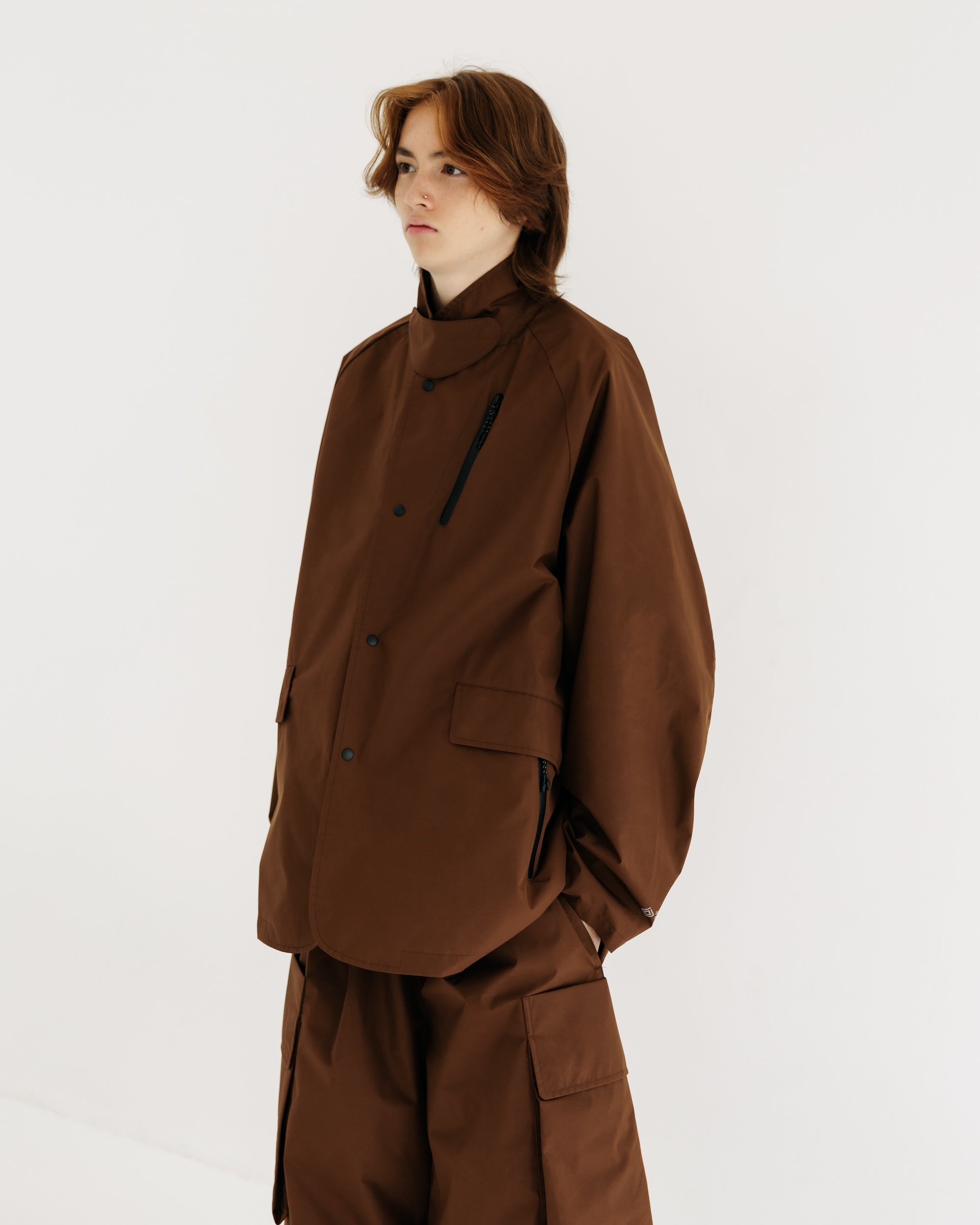 【9.3 WED 20:00- IN STOCK】+phenix WINDSTOPPER® by GORE-TEX LABS ACTIVE CITY STORAGE JACKET (CHOCOLATE BROWN)