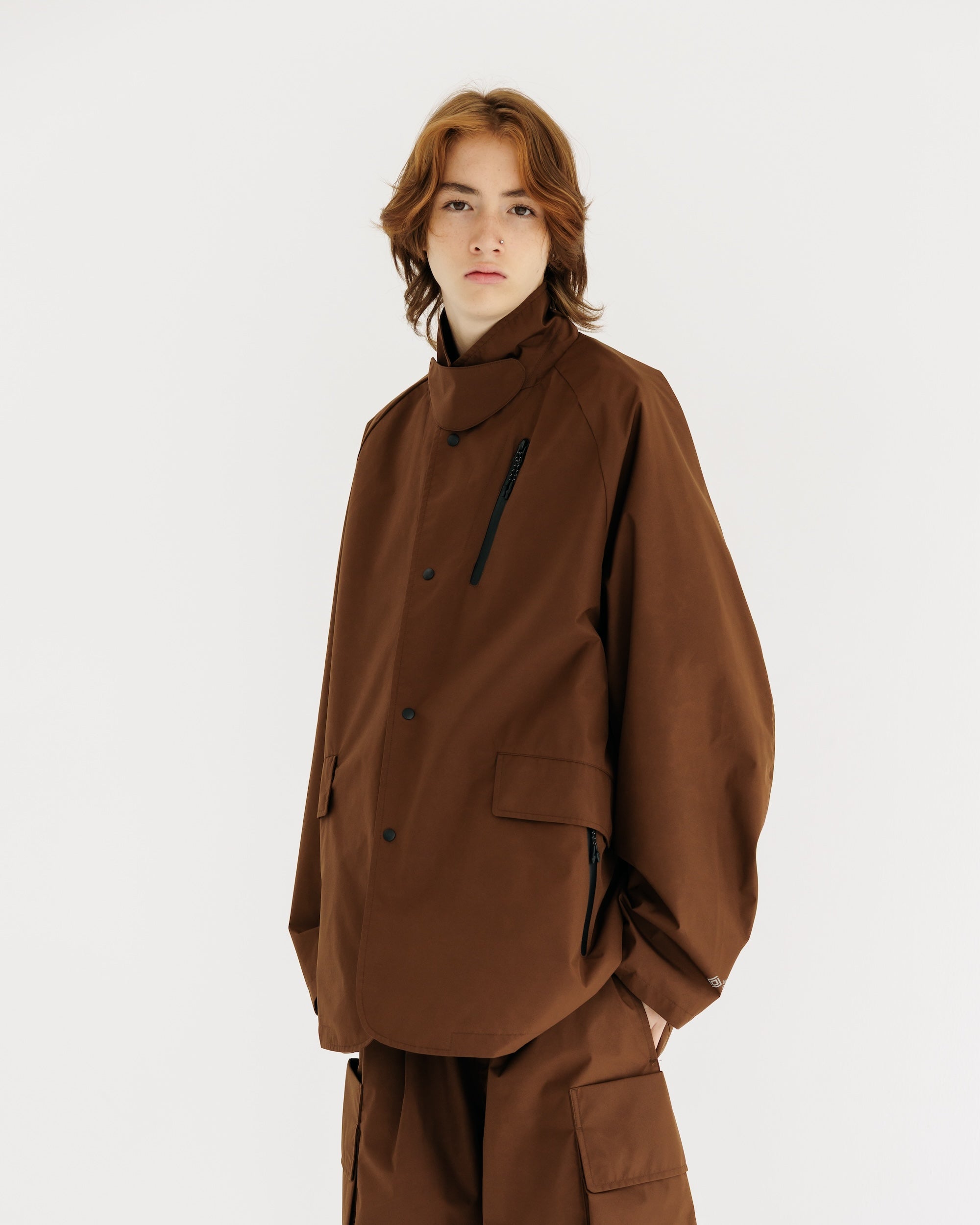 【9.3 WED 20:00- IN STOCK】+phenix WINDSTOPPER® by GORE-TEX LABS ACTIVE CITY STORAGE JACKET (CHOCOLATE BROWN)