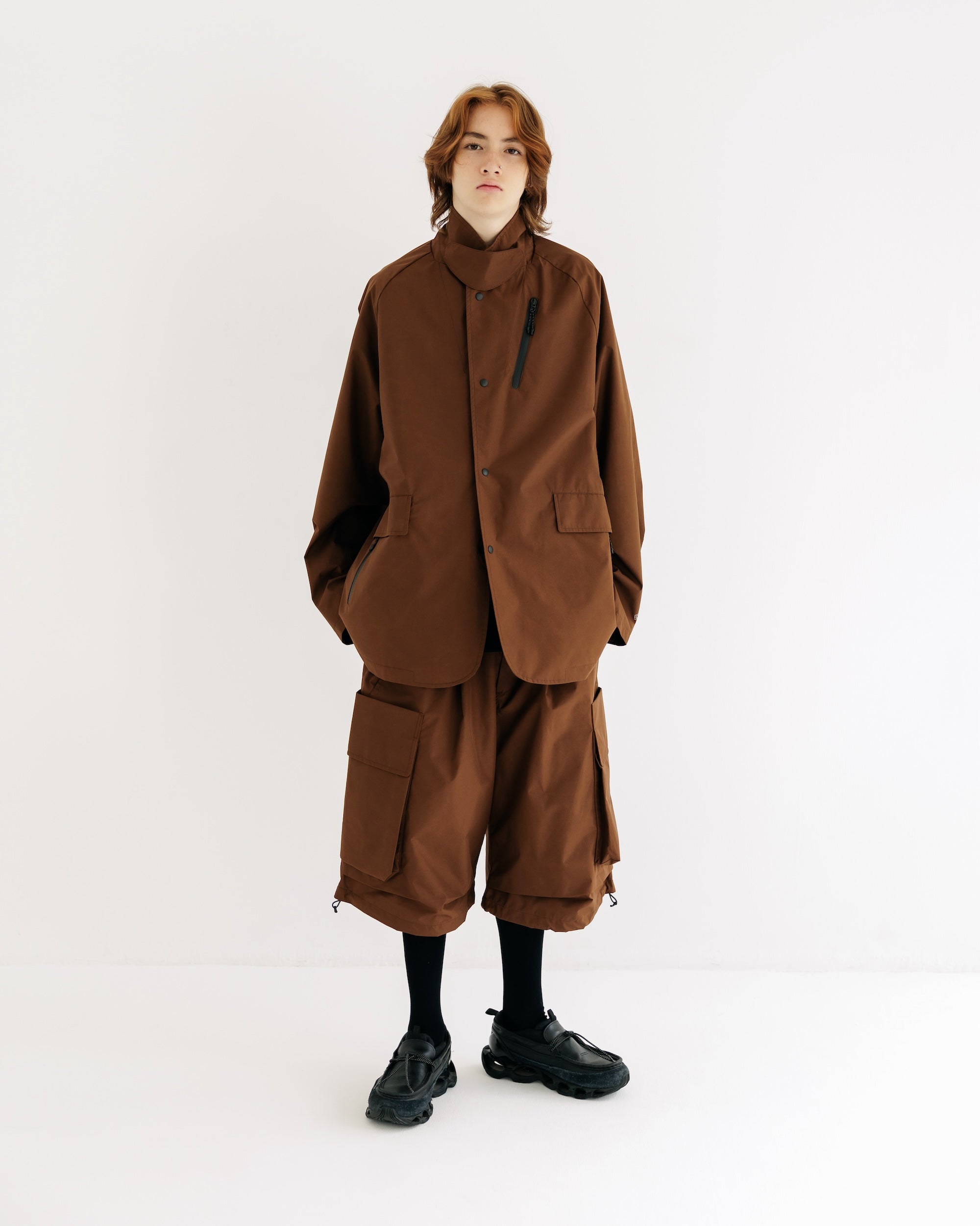 【9.3 WED 20:00- IN STOCK】+phenix WINDSTOPPER® by GORE-TEX LABS CITY MILITARY HALF PANTS 001 (CHOCOLATE BROWN)