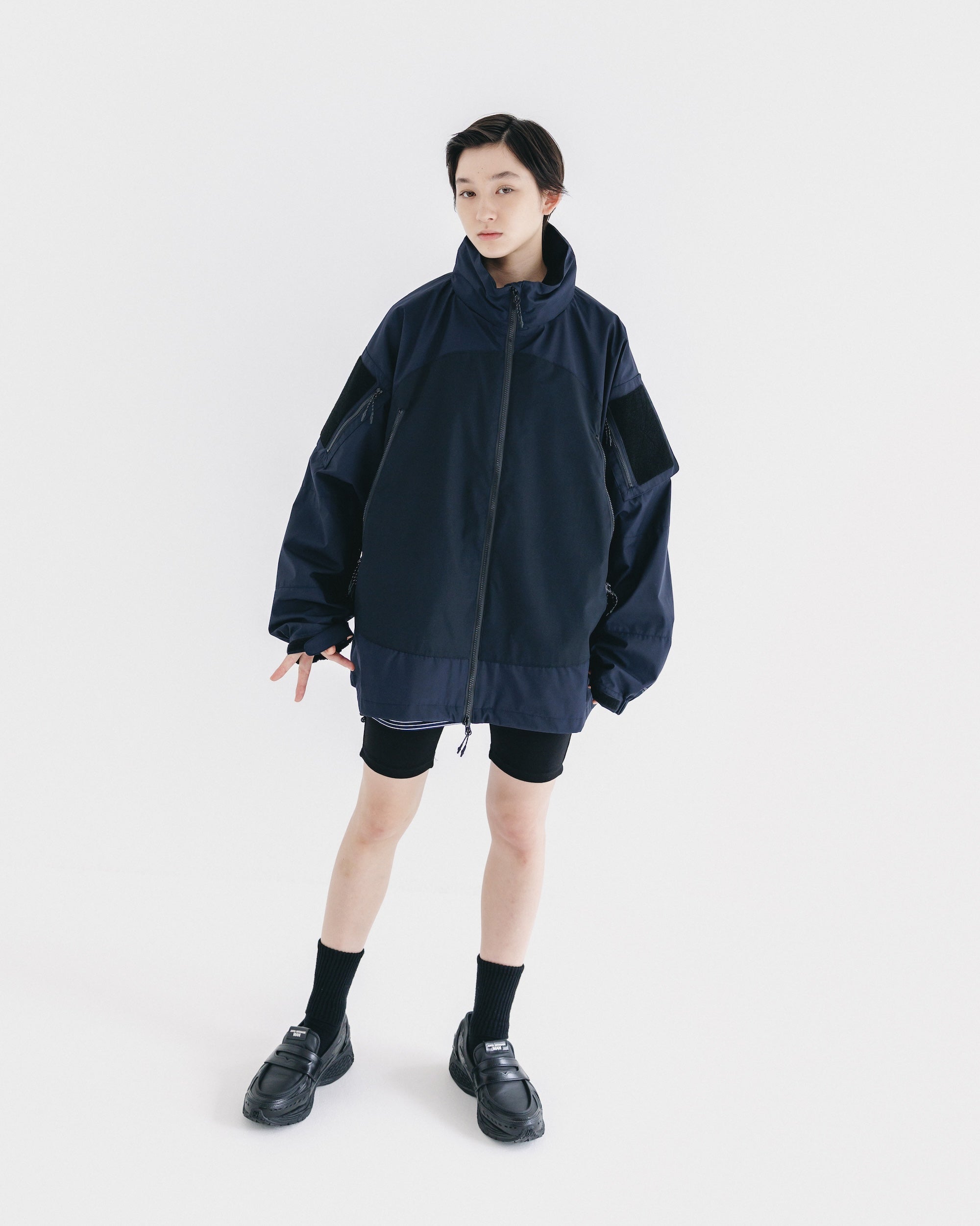 【9.17 WED 20:00- IN STOCK】+phenix WINDSTOPPER® by GORE-TEX LABS CITY MILITARY JACKET (NAVY×BLACK)