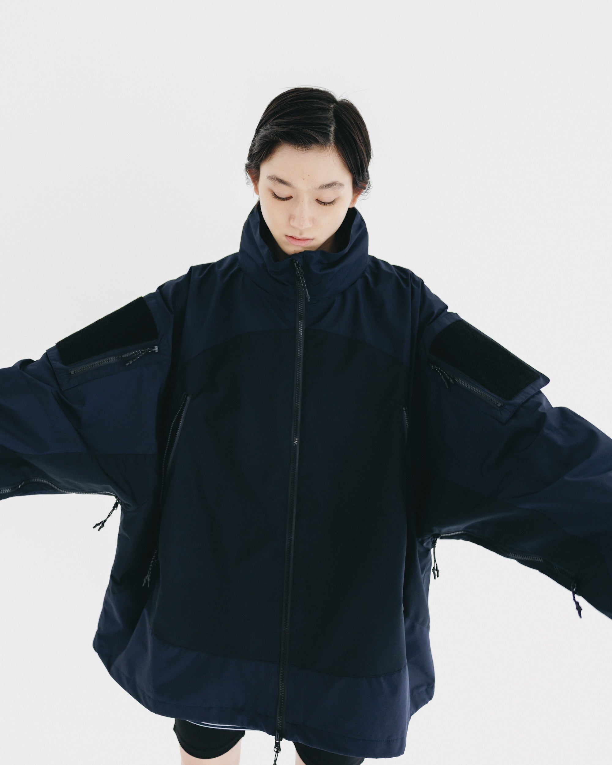 【9.17 WED 20:00- IN STOCK】+phenix WINDSTOPPER® by GORE-TEX LABS CITY MILITARY JACKET (NAVY×BLACK)