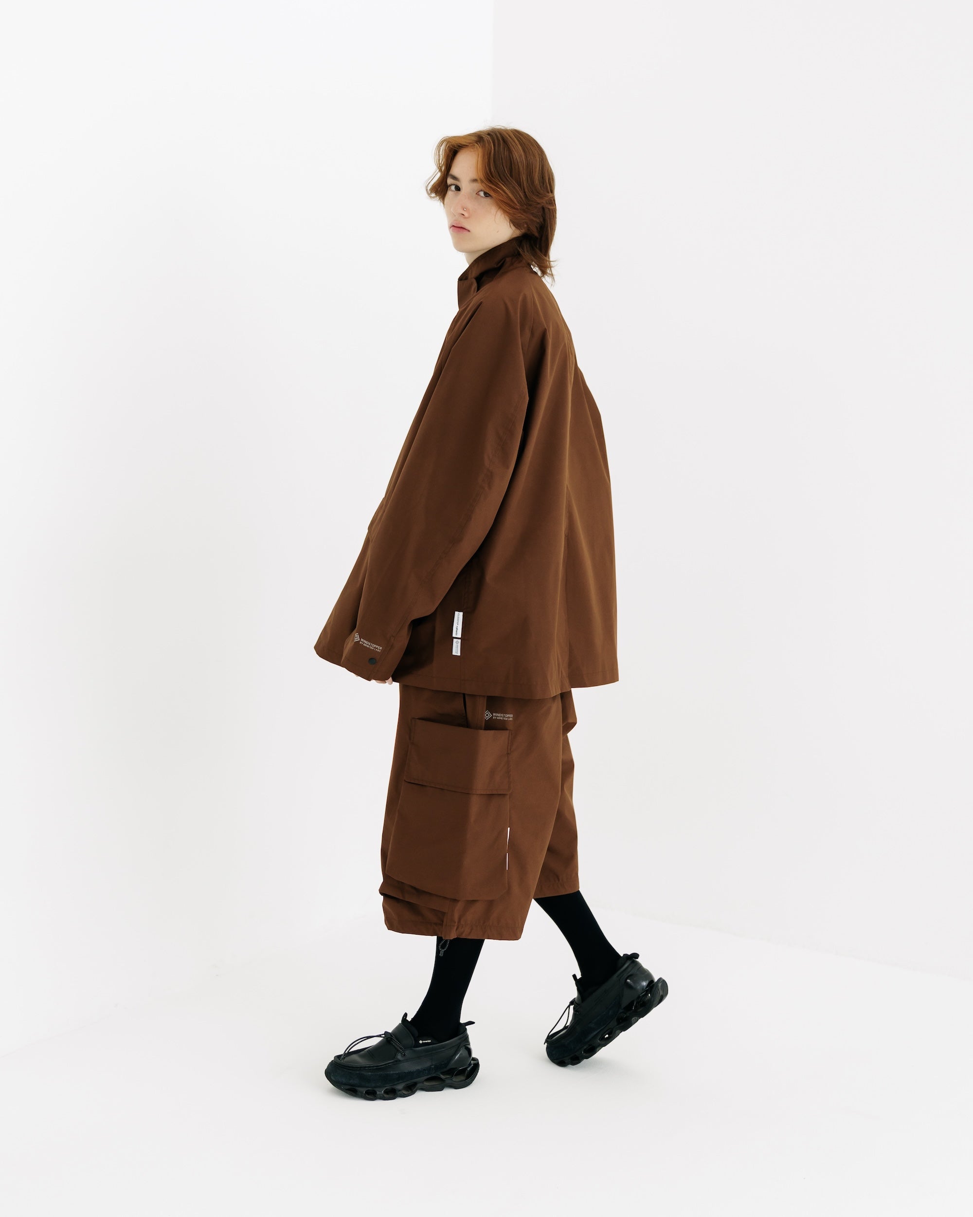 【9.3 WED 20:00- IN STOCK】+phenix WINDSTOPPER® by GORE-TEX LABS ACTIVE CITY STORAGE JACKET (CHOCOLATE BROWN)