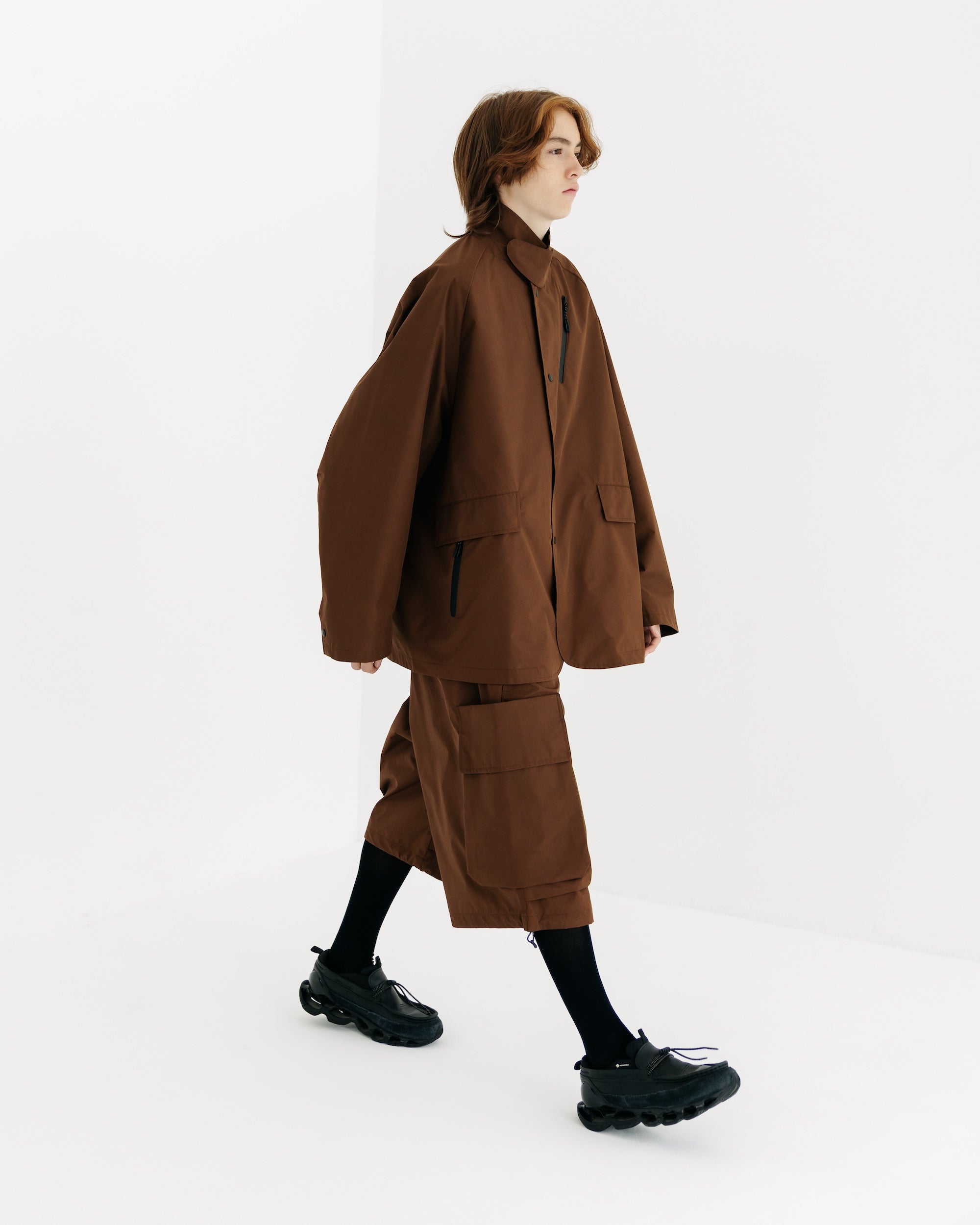 【9.3 WED 20:00- IN STOCK】+phenix WINDSTOPPER® by GORE-TEX LABS ACTIVE CITY STORAGE JACKET (CHOCOLATE BROWN)