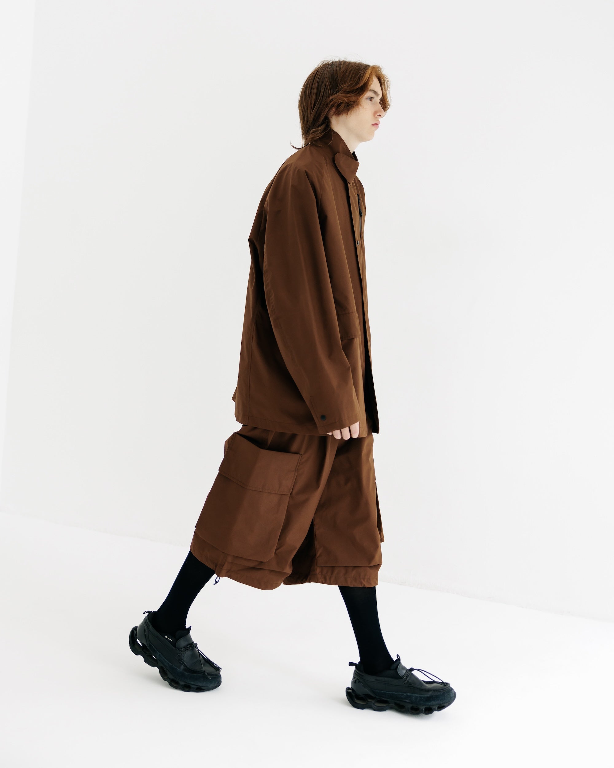 【9.3 WED 20:00- IN STOCK】+phenix WINDSTOPPER® by GORE-TEX LABS ACTIVE CITY STORAGE JACKET (CHOCOLATE BROWN)