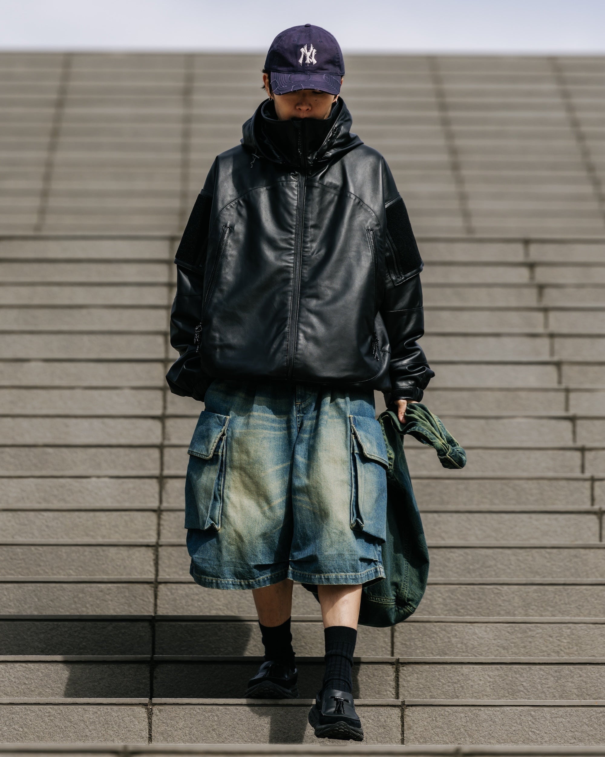 +phenix WINDSTOPPER® by GORE-TEX LABS LEATHER CITY MILITARY JACKET