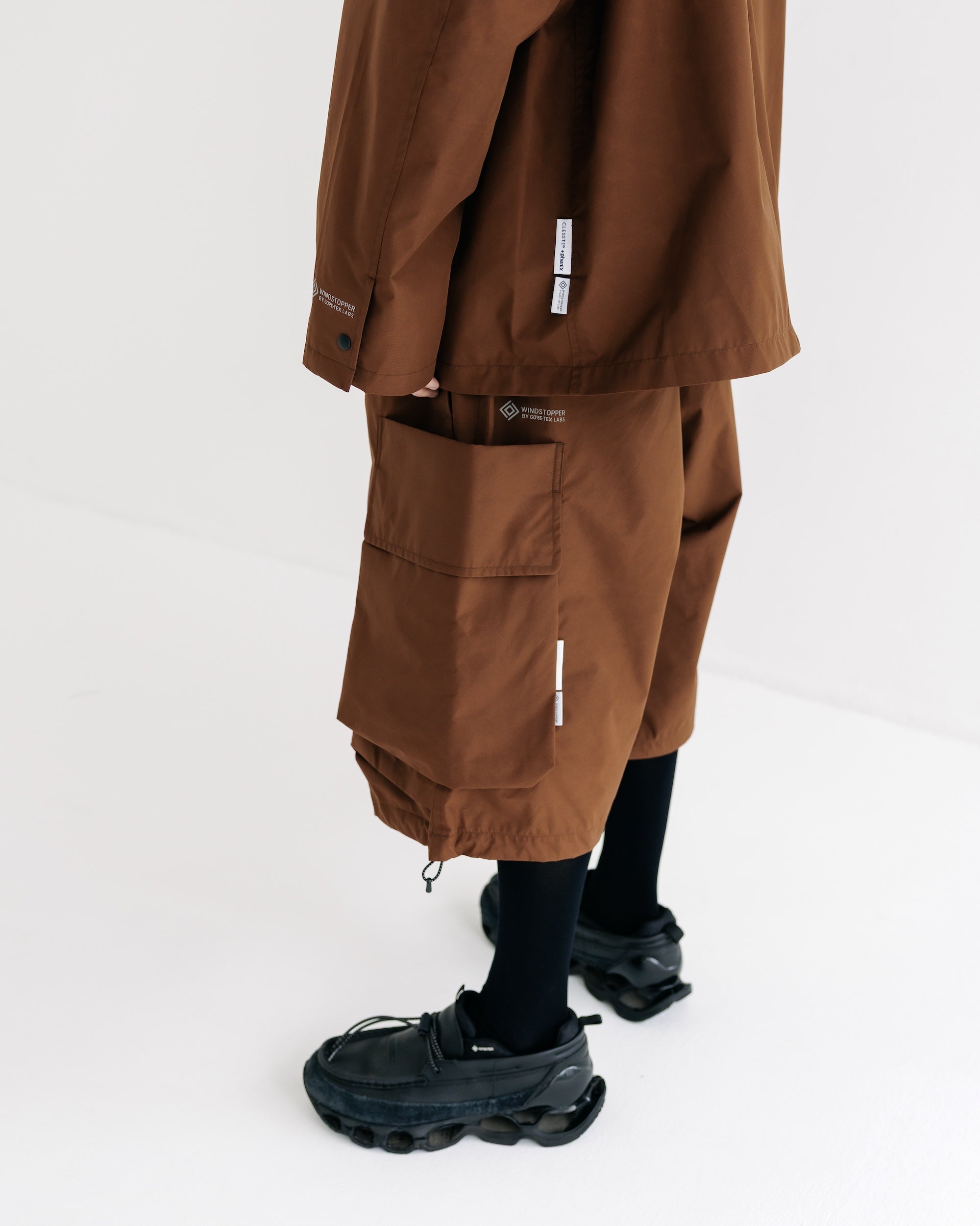 【9.3 WED 20:00- IN STOCK】+phenix WINDSTOPPER® by GORE-TEX LABS CITY MILITARY HALF PANTS 001 (CHOCOLATE BROWN)