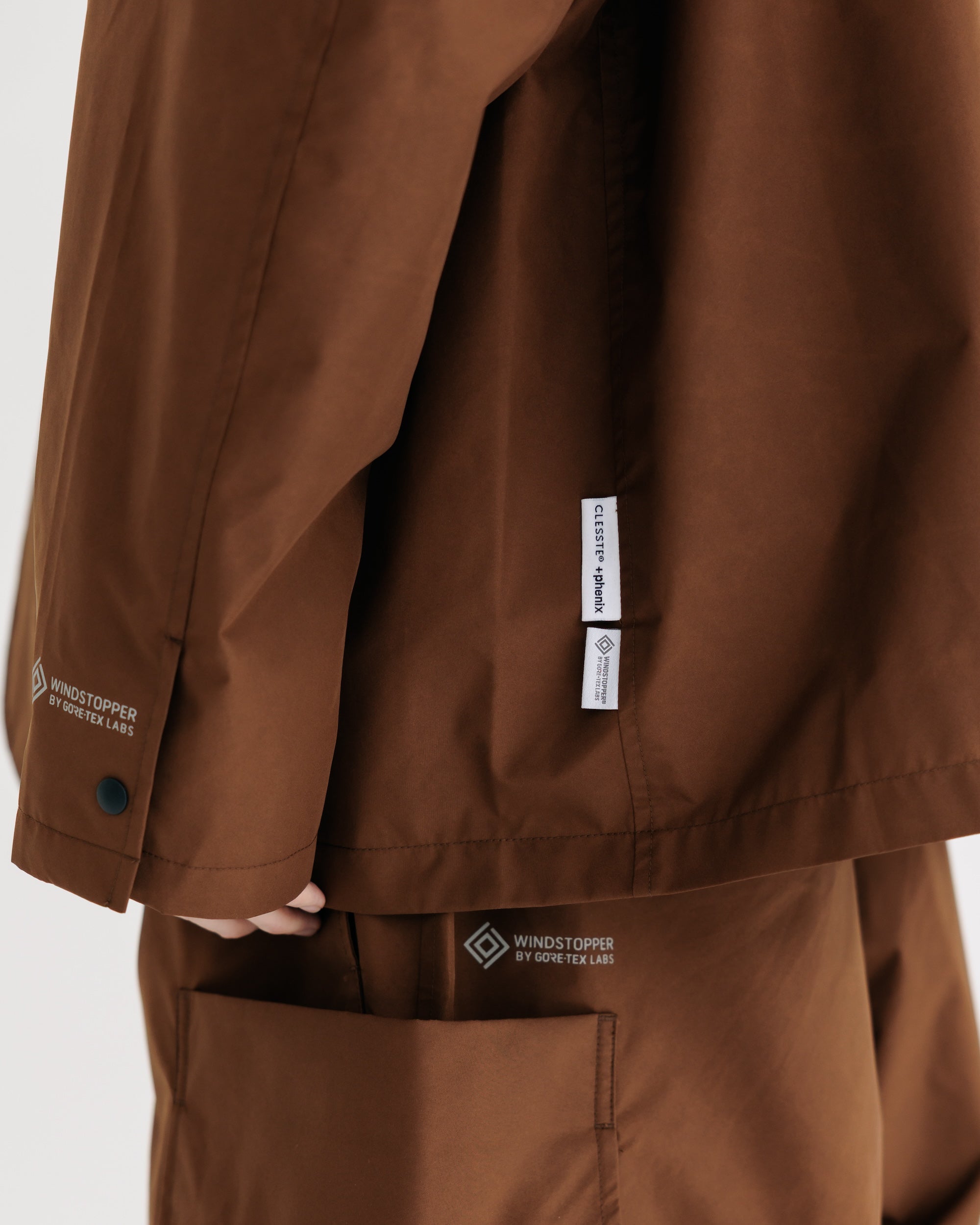 【9.3 WED 20:00- IN STOCK】+phenix WINDSTOPPER® by GORE-TEX LABS ACTIVE CITY STORAGE JACKET (CHOCOLATE BROWN)
