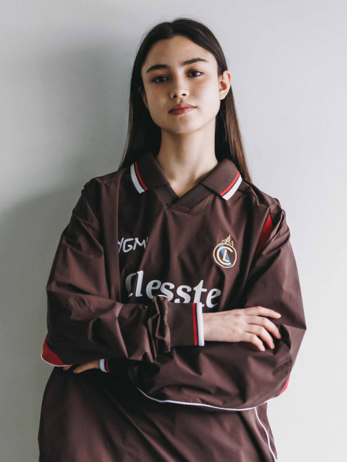 【10.4 SUN 20:00- IN STOCK】【LIMITED】 “YES GOOD MARKET" ACTIVE CITY L/S GAME SHIRT (BROWN)