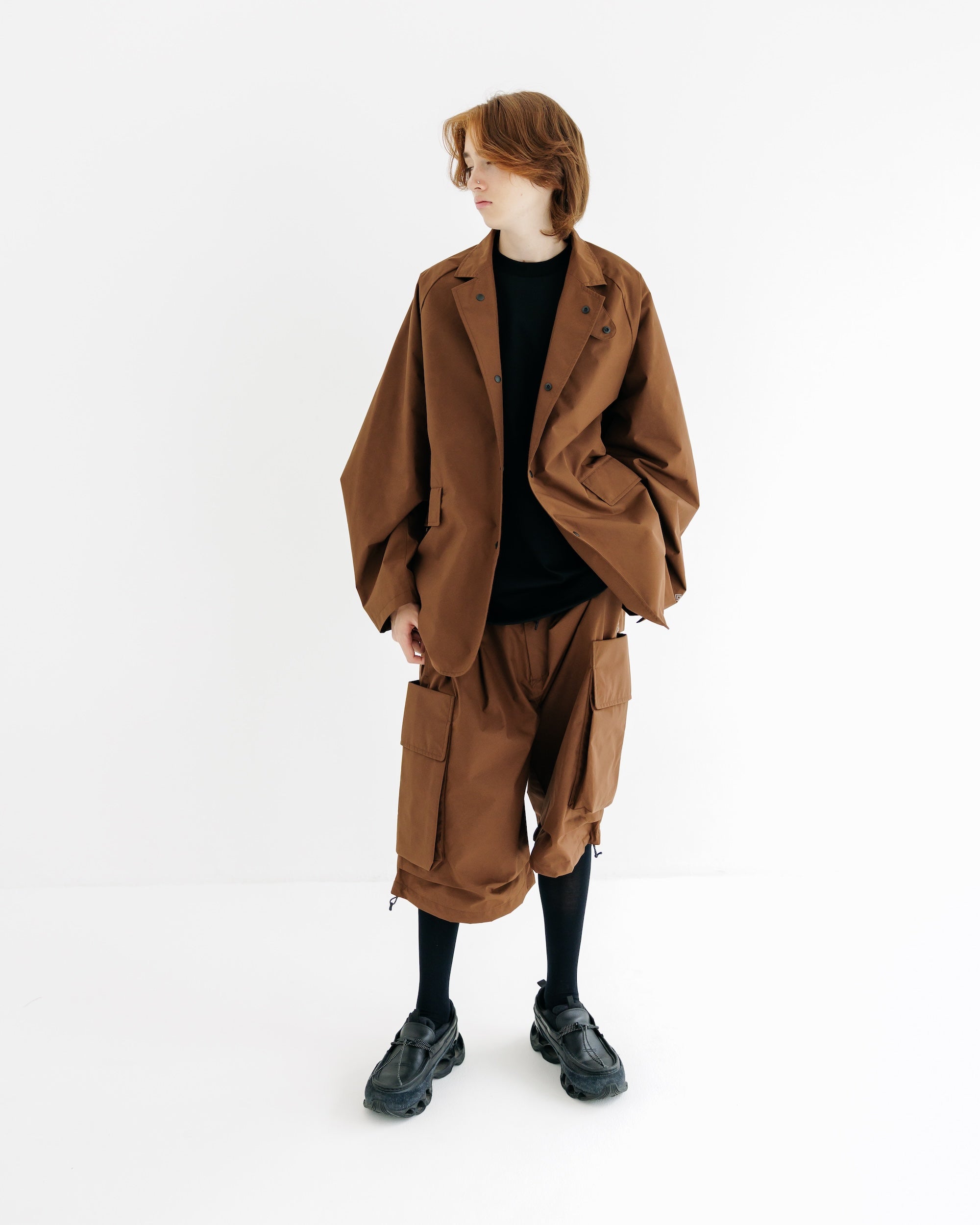 【9.3 WED 20:00- IN STOCK】+phenix WINDSTOPPER® by GORE-TEX LABS ACTIVE CITY STORAGE JACKET (CHOCOLATE BROWN)