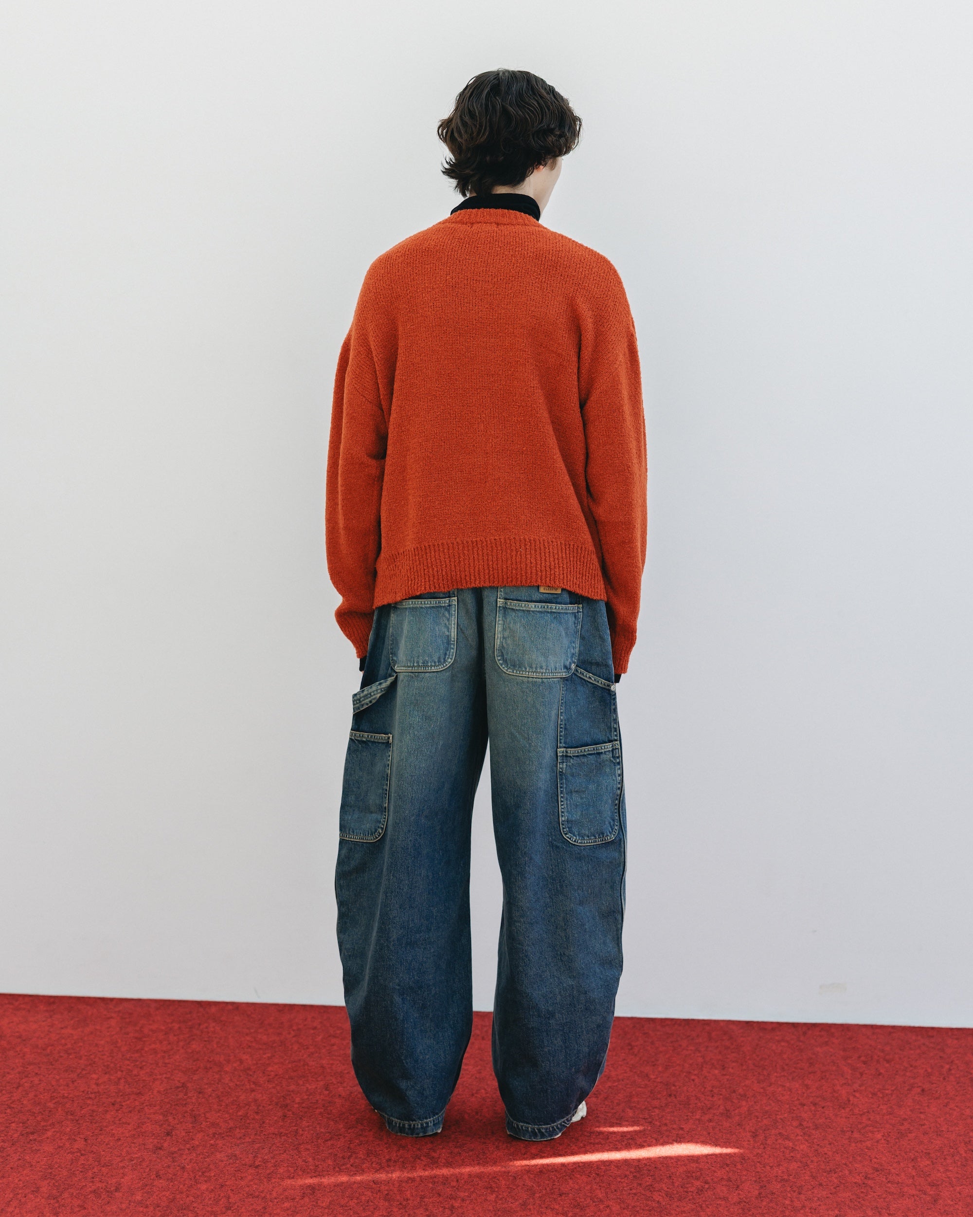 【12.10 WED 20:00- IN STOCK】SLUB PILE KNIT PULLOVER (RUST)