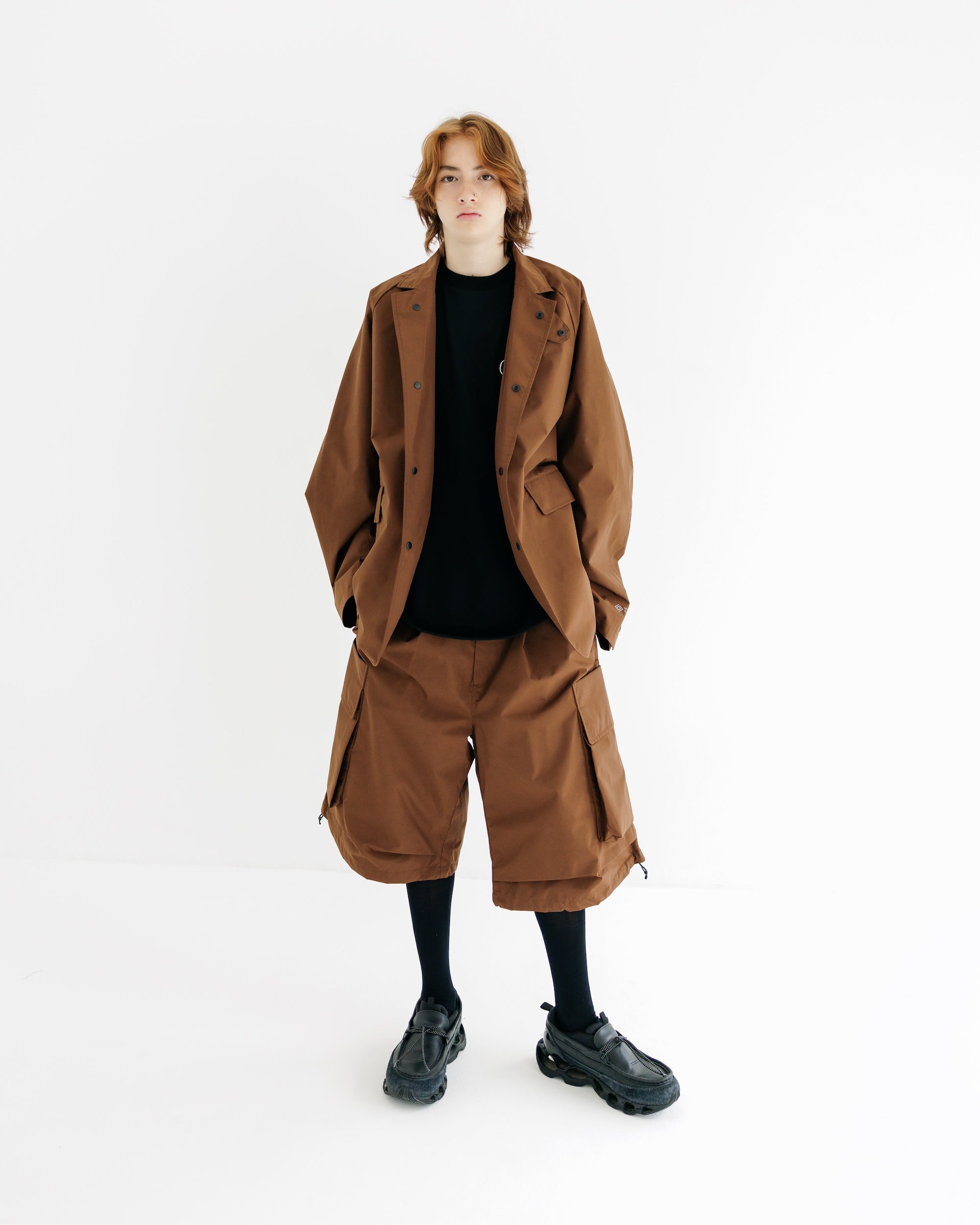 【9.3 WED 20:00- IN STOCK】+phenix WINDSTOPPER® by GORE-TEX LABS CITY MILITARY HALF PANTS 001 (CHOCOLATE BROWN)