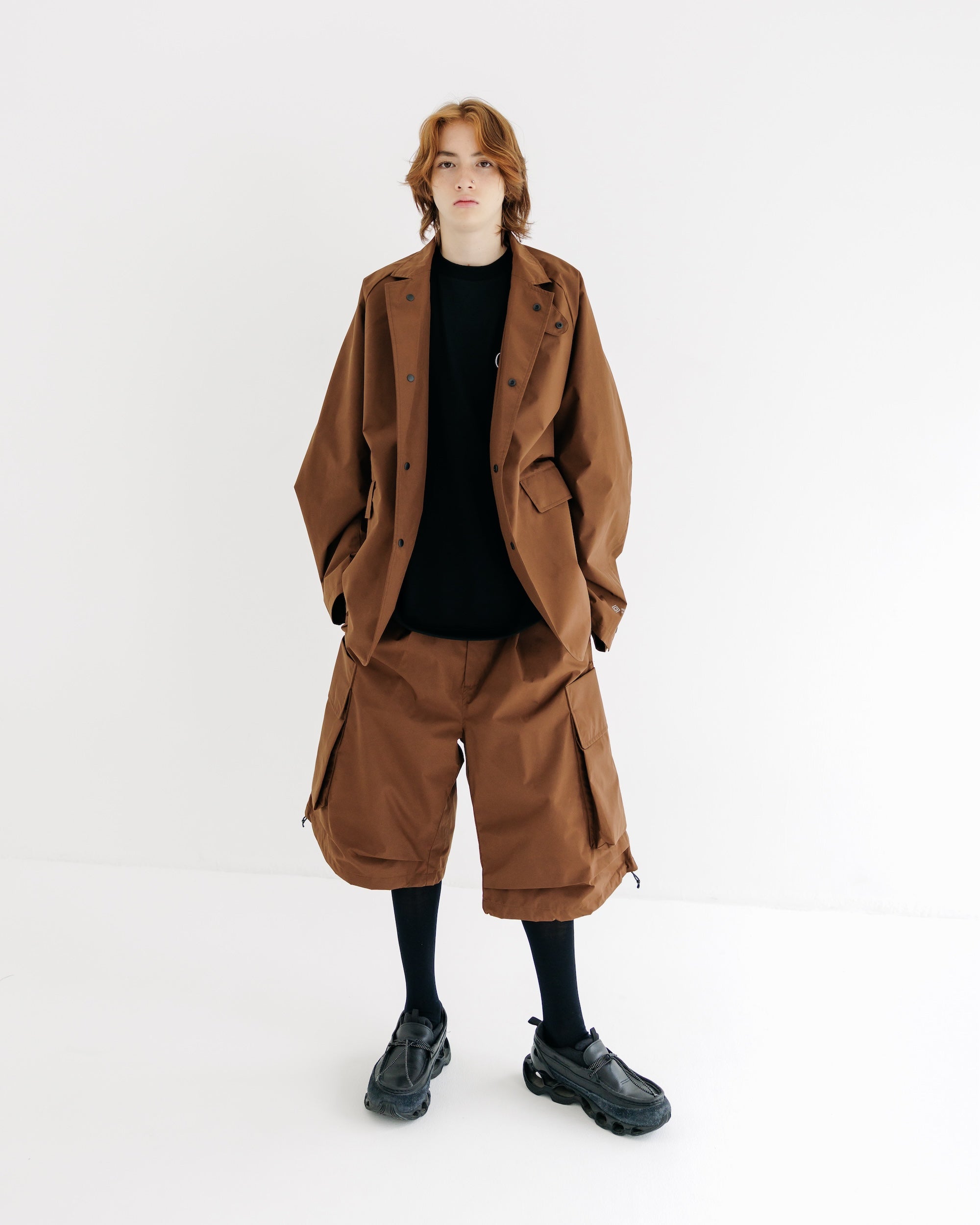 【9.3 WED 20:00- IN STOCK】+phenix WINDSTOPPER® by GORE-TEX LABS ACTIVE CITY STORAGE JACKET (CHOCOLATE BROWN)