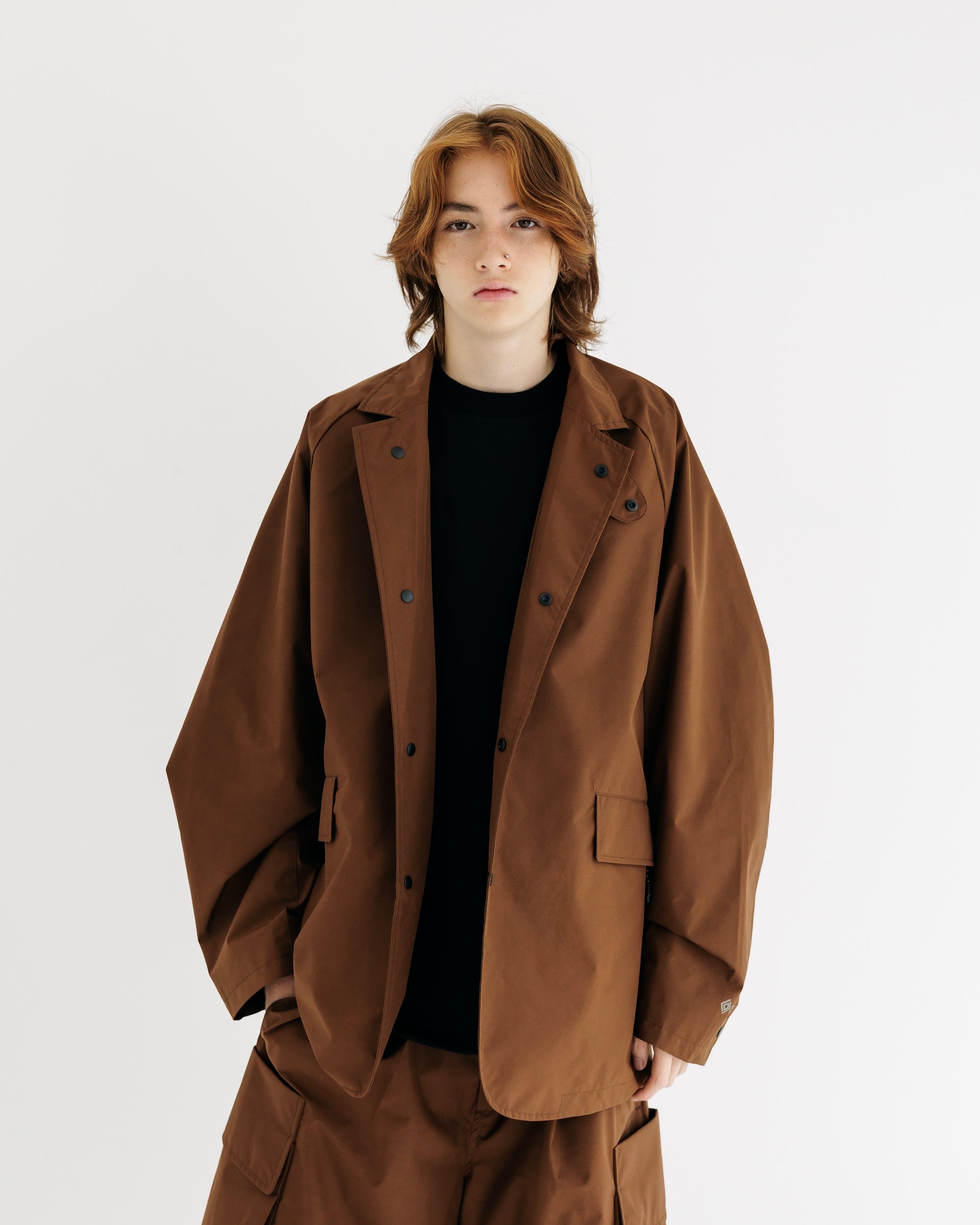 【9.3 WED 20:00- IN STOCK】+phenix WINDSTOPPER® by GORE-TEX LABS ACTIVE CITY STORAGE JACKET (CHOCOLATE BROWN)