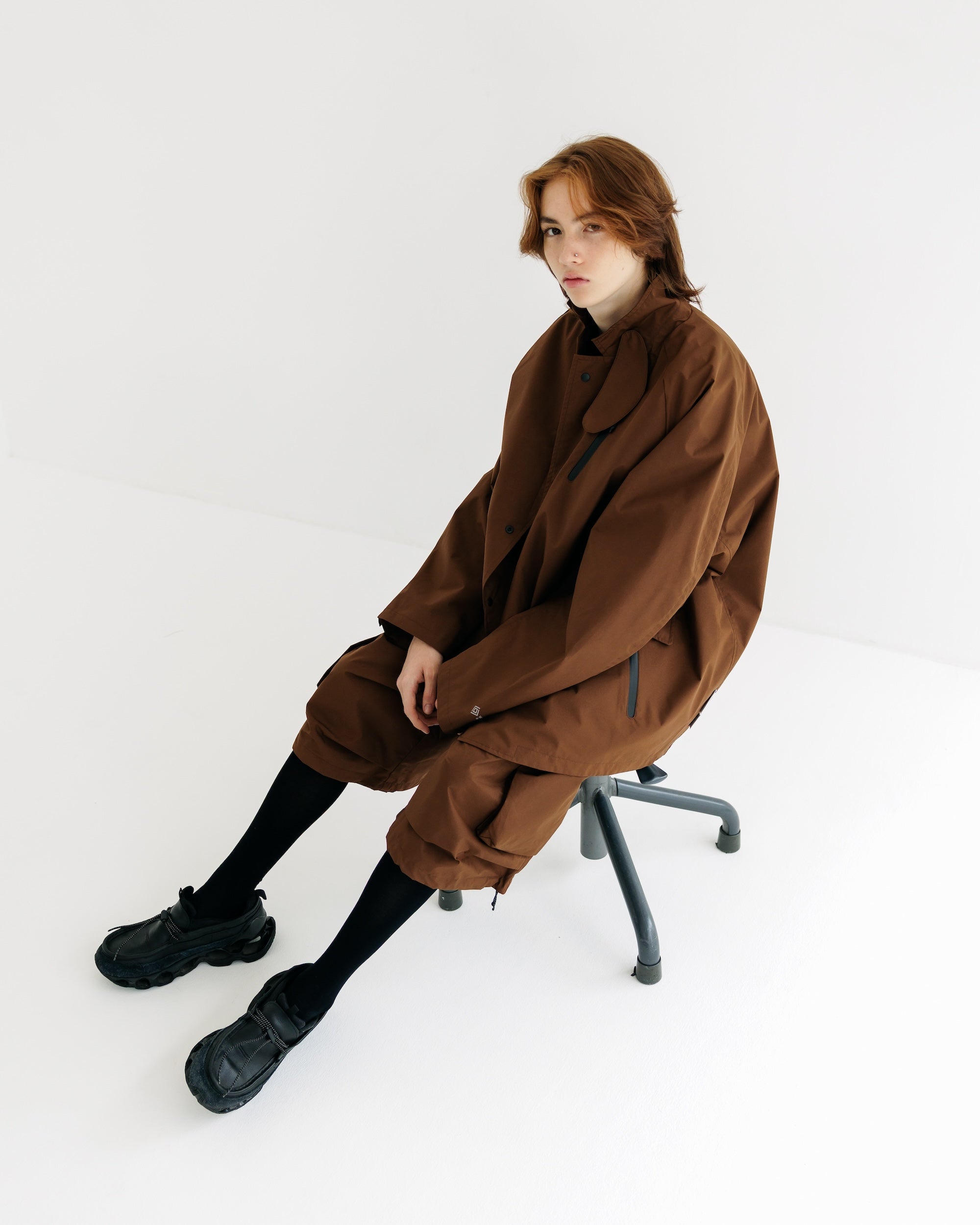 【9.3 WED 20:00- IN STOCK】+phenix WINDSTOPPER® by GORE-TEX LABS ACTIVE CITY STORAGE JACKET (CHOCOLATE BROWN)