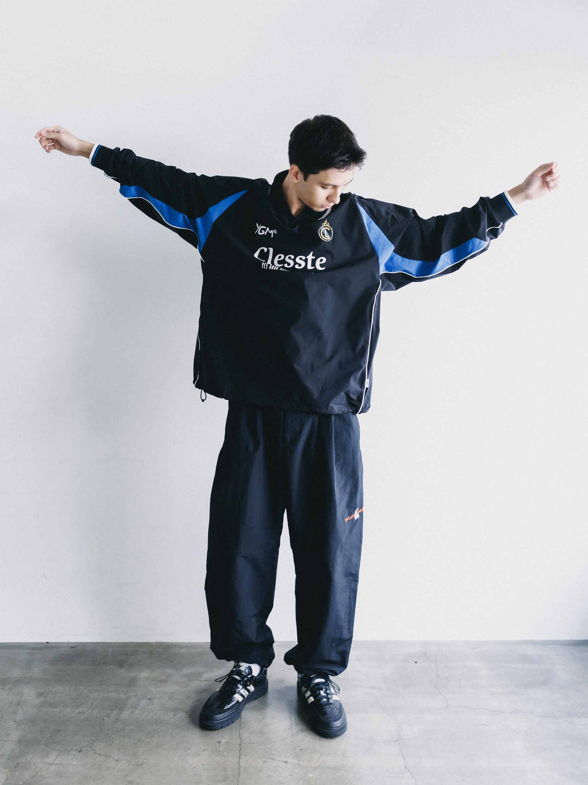 【10.4 SUN 20:00- IN STOCK】【LIMITED】 “YES GOOD MARKET" ACTIVE CITY L/S GAME SHIRT (BLACK)