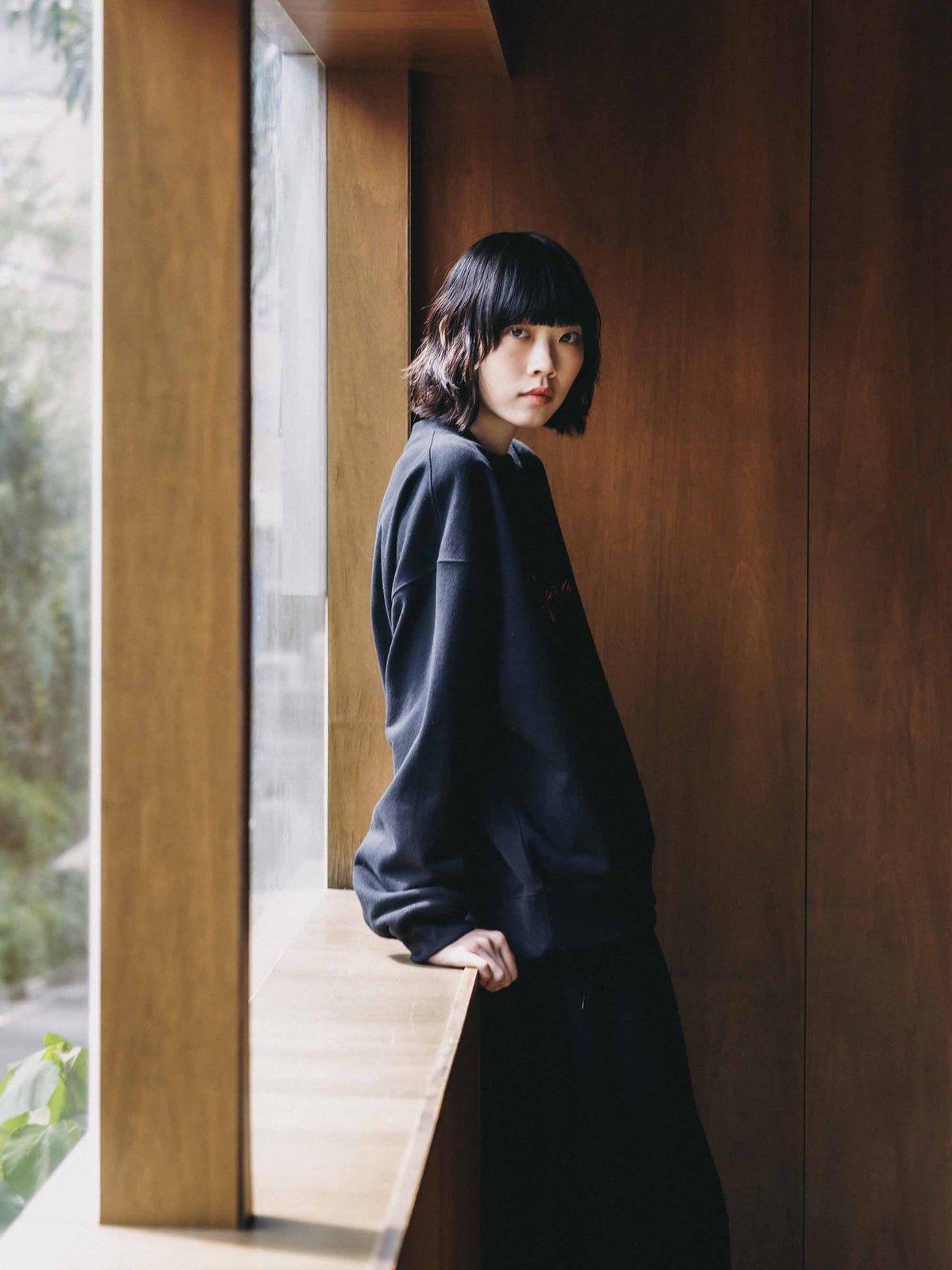 【10.4 SUN 20:00- IN STOCK】【LIMITED】 “C×YES GOOD MARKET" L/S SWEATSHIRT (BLACK)