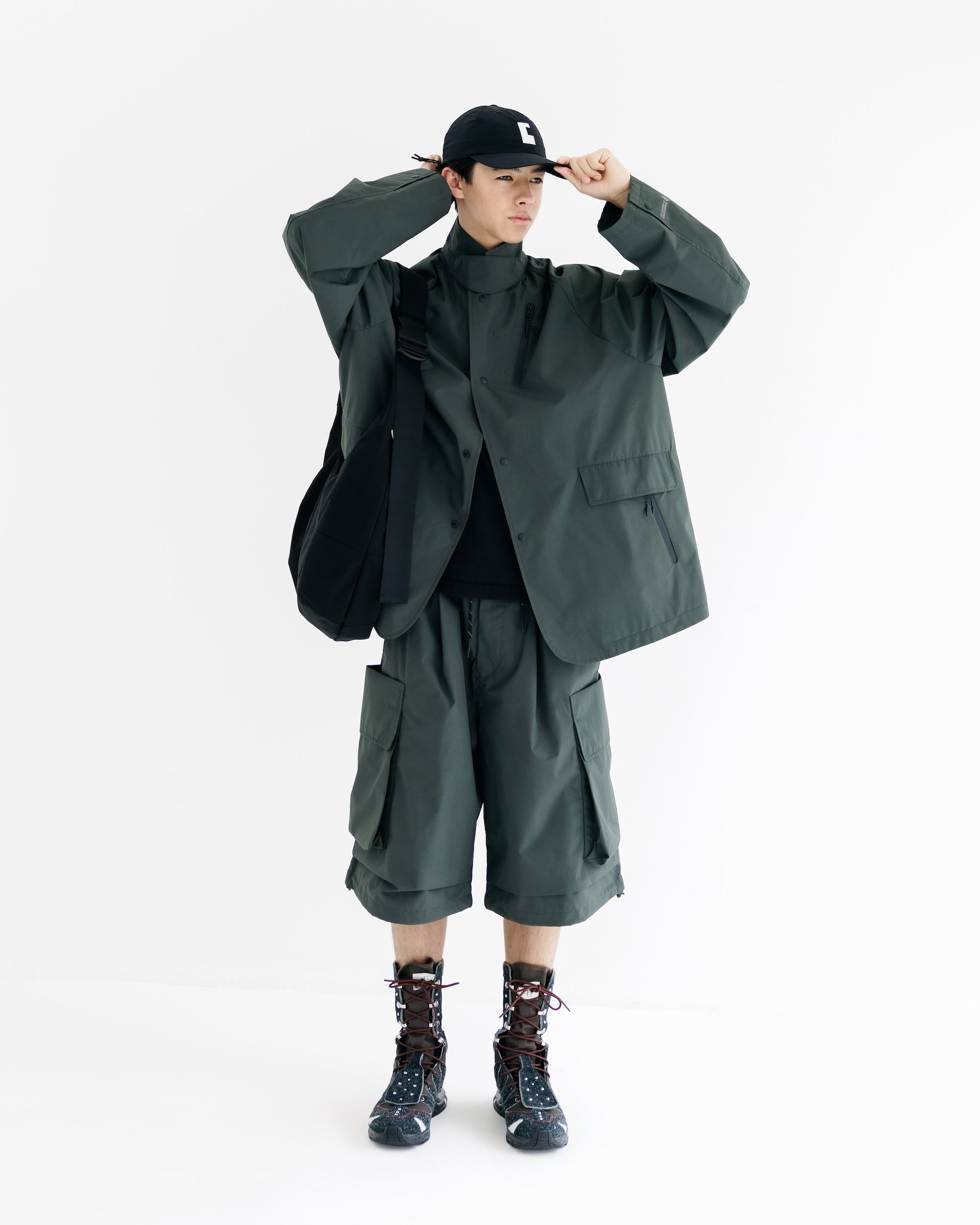 【9.3 WED 20:00- IN STOCK】+phenix WINDSTOPPER® by GORE-TEX LABS ACTIVE CITY STORAGE JACKET (ASPHALT GRAY)