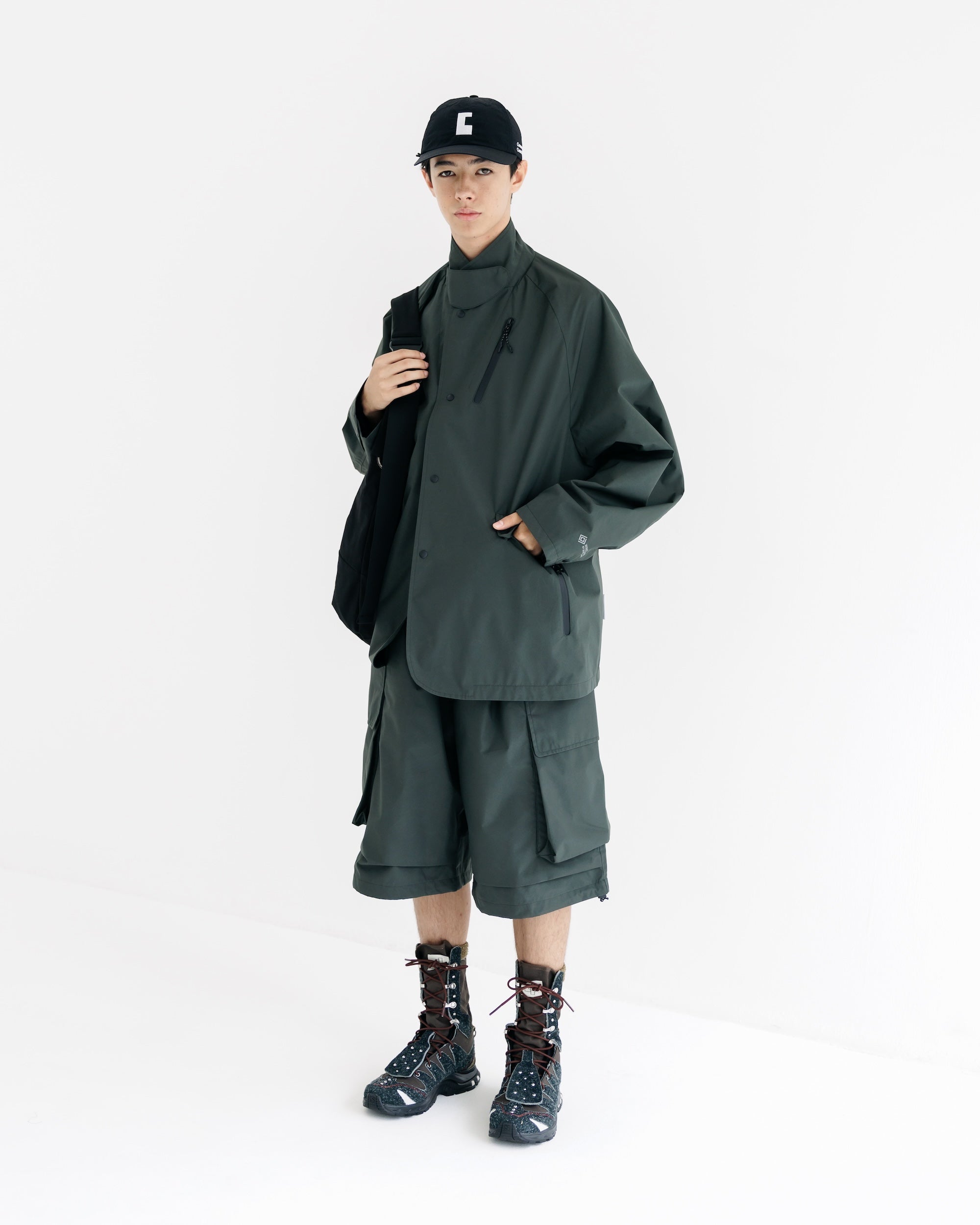 【9.3 WED 20:00- IN STOCK】+phenix WINDSTOPPER® by GORE-TEX LABS ACTIVE CITY STORAGE JACKET (ASPHALT GRAY)