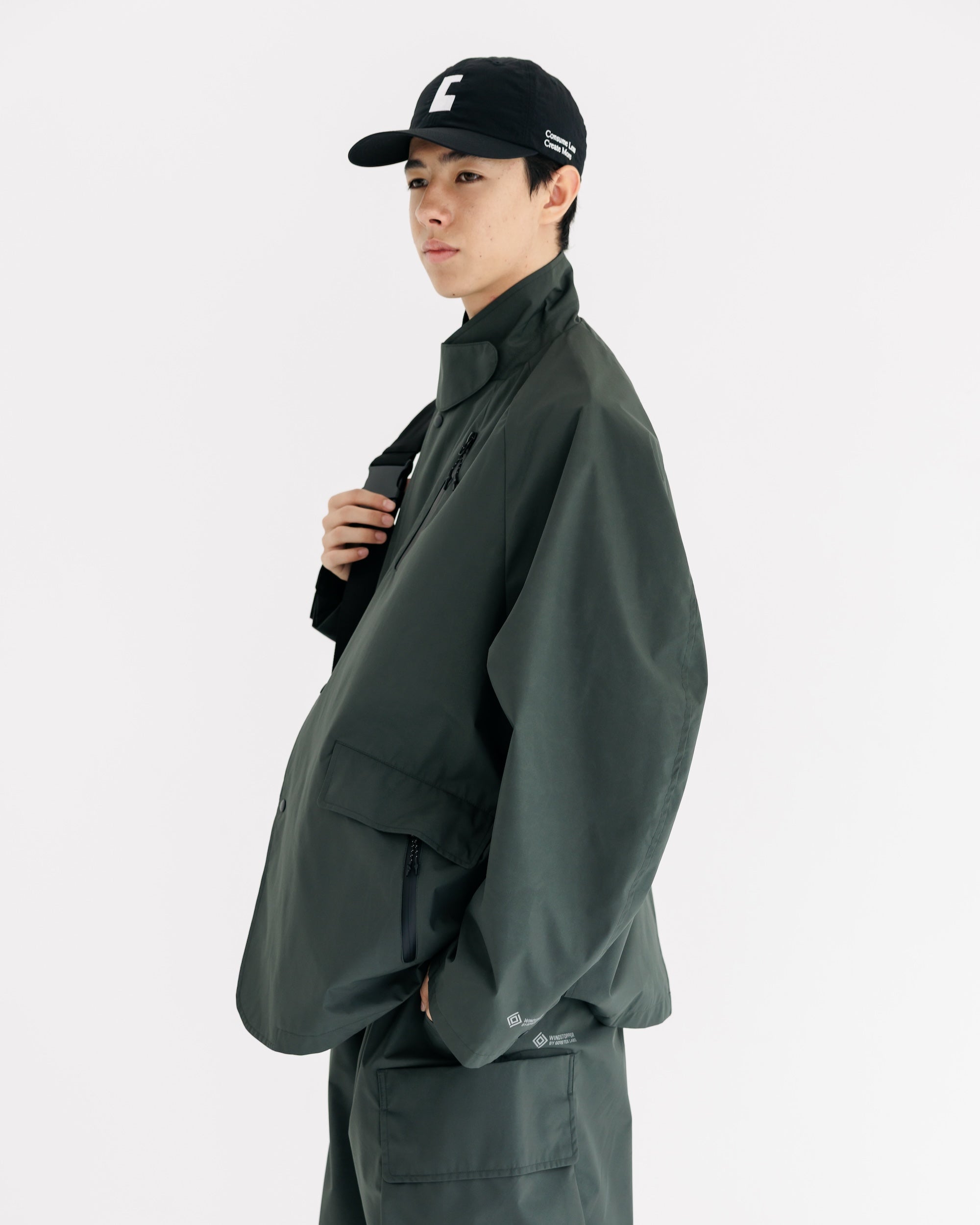 【9.3 WED 20:00- IN STOCK】+phenix WINDSTOPPER® by GORE-TEX LABS ACTIVE CITY STORAGE JACKET (ASPHALT GRAY)
