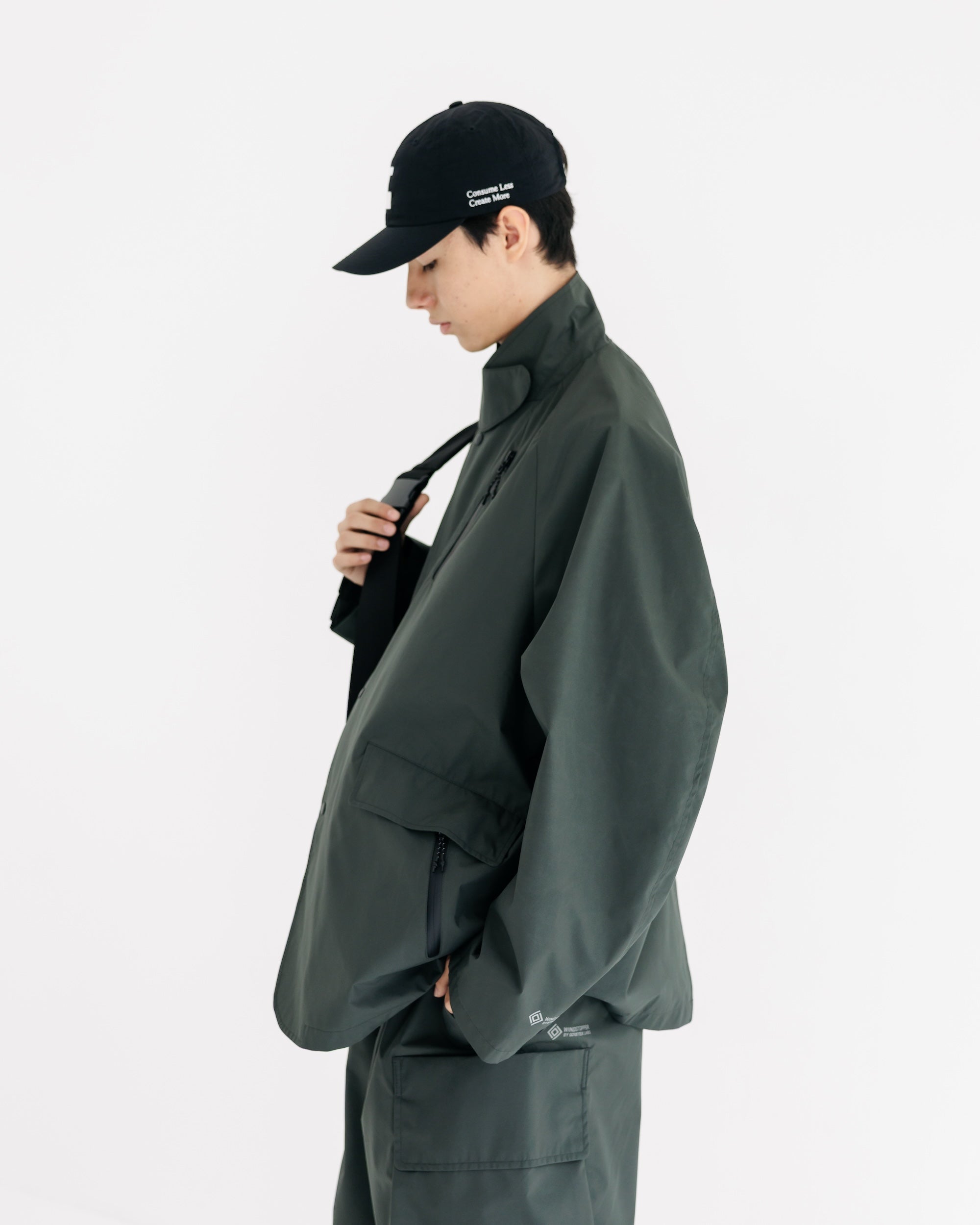 【9.3 WED 20:00- IN STOCK】+phenix WINDSTOPPER® by GORE-TEX LABS ACTIVE CITY STORAGE JACKET (ASPHALT GRAY)