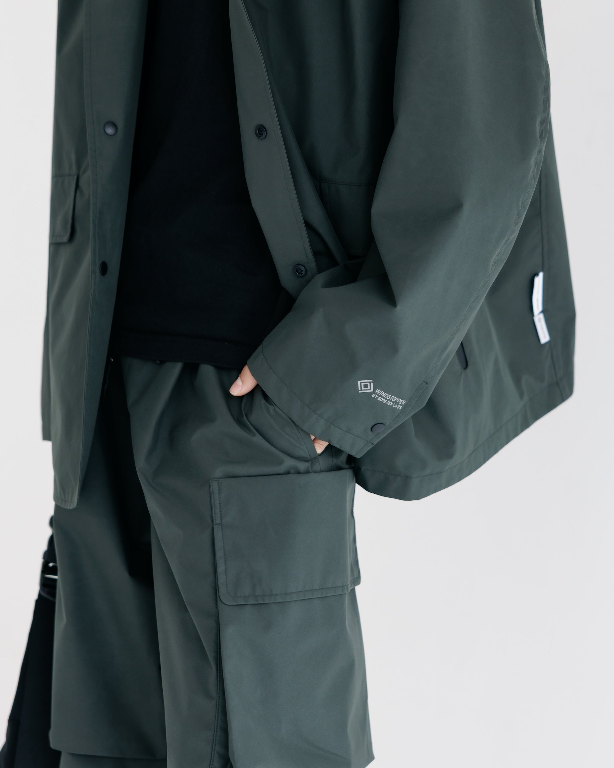 【9.3 WED 20:00- IN STOCK】+phenix WINDSTOPPER® by GORE-TEX LABS ACTIVE CITY STORAGE JACKET (ASPHALT GRAY)