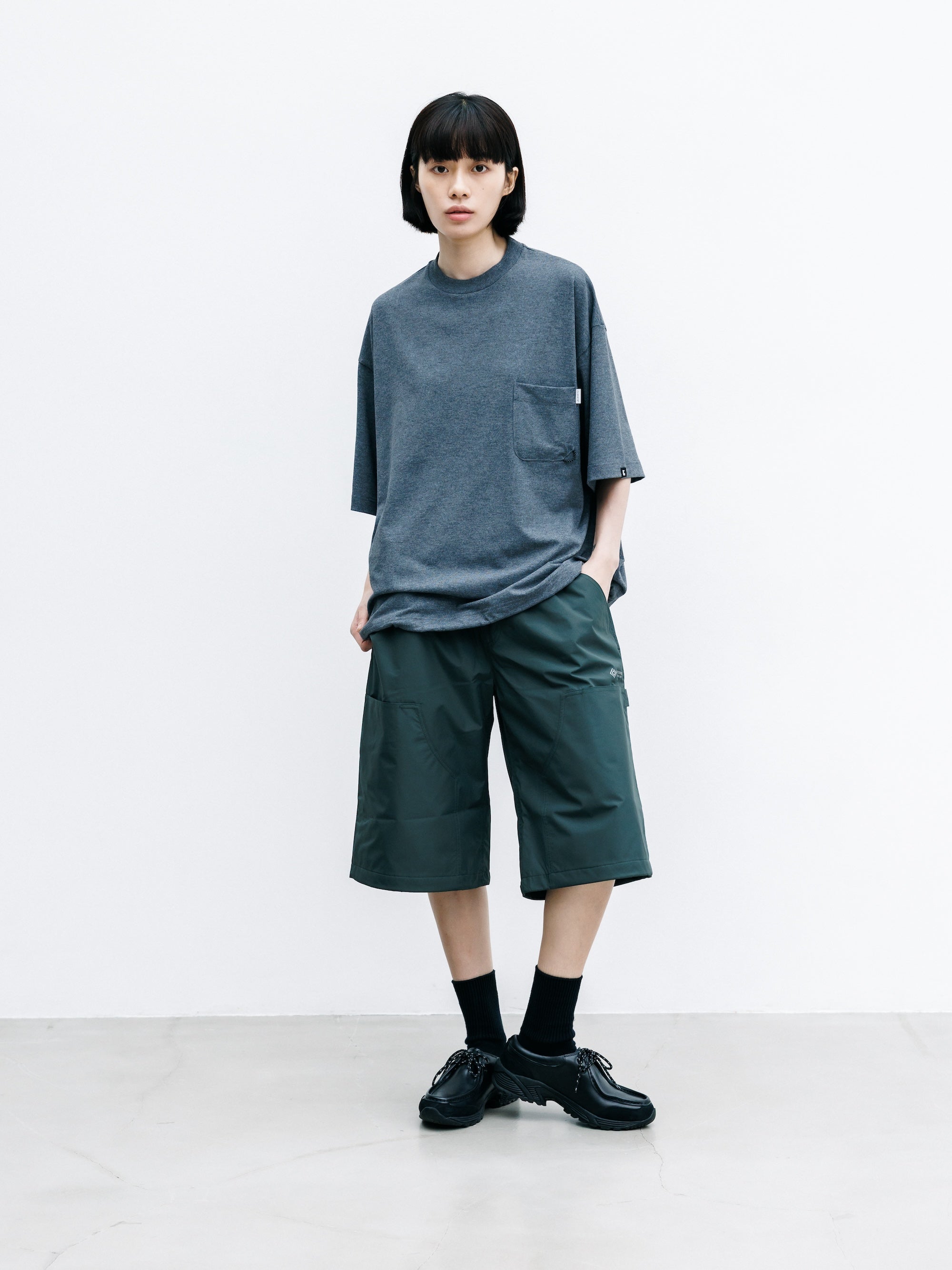 【7.22 WED 20:00- IN STOCK】+phenix WINDSTOPPER® by GORE-TEX LABS CITY DOUBLE KNEE WORKER HALF PANTS (ASPHALT GRAY)