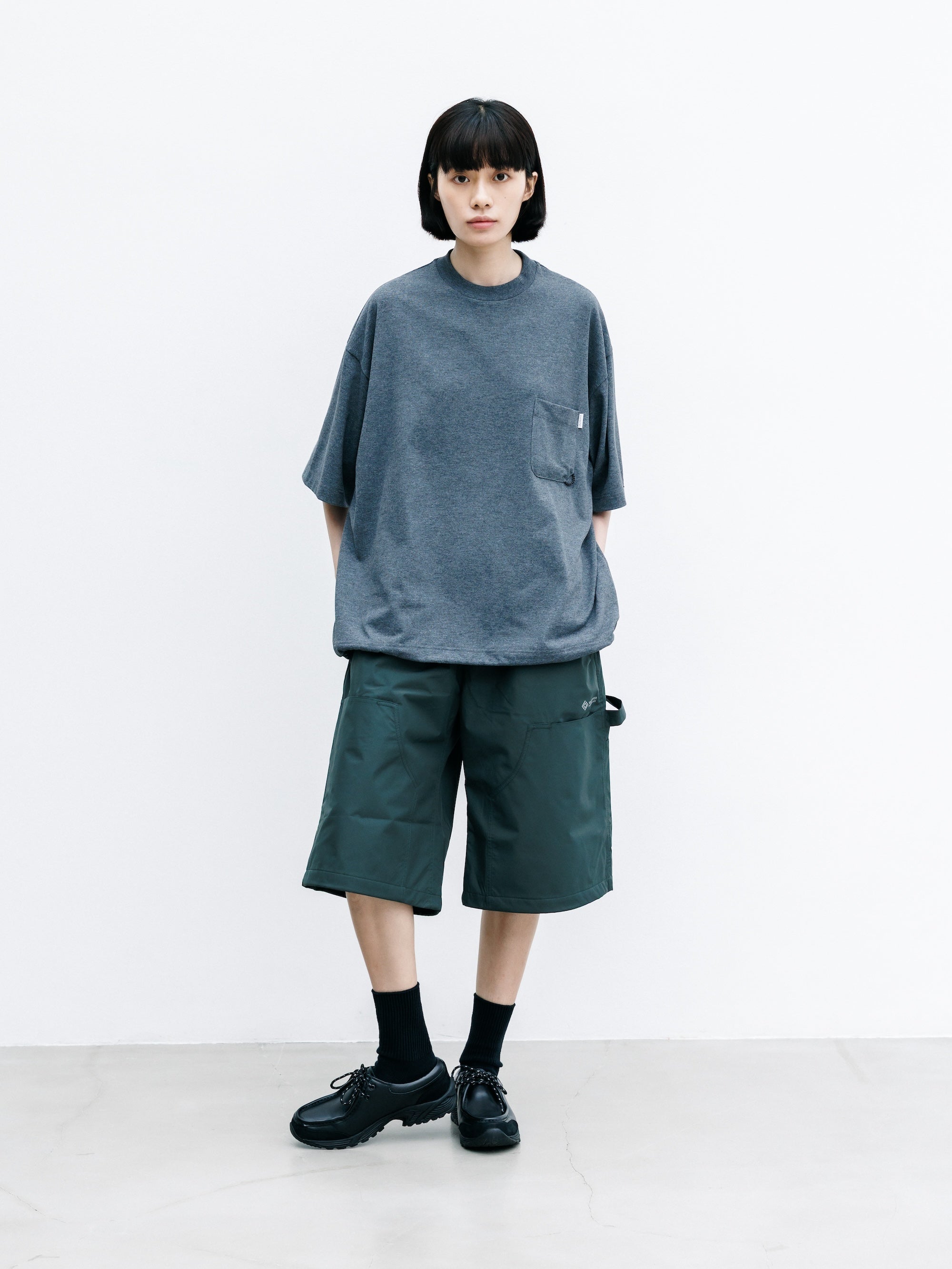 【7.22 WED 20:00- IN STOCK】+phenix WINDSTOPPER® by GORE-TEX LABS CITY DOUBLE KNEE WORKER HALF PANTS (ASPHALT GRAY)