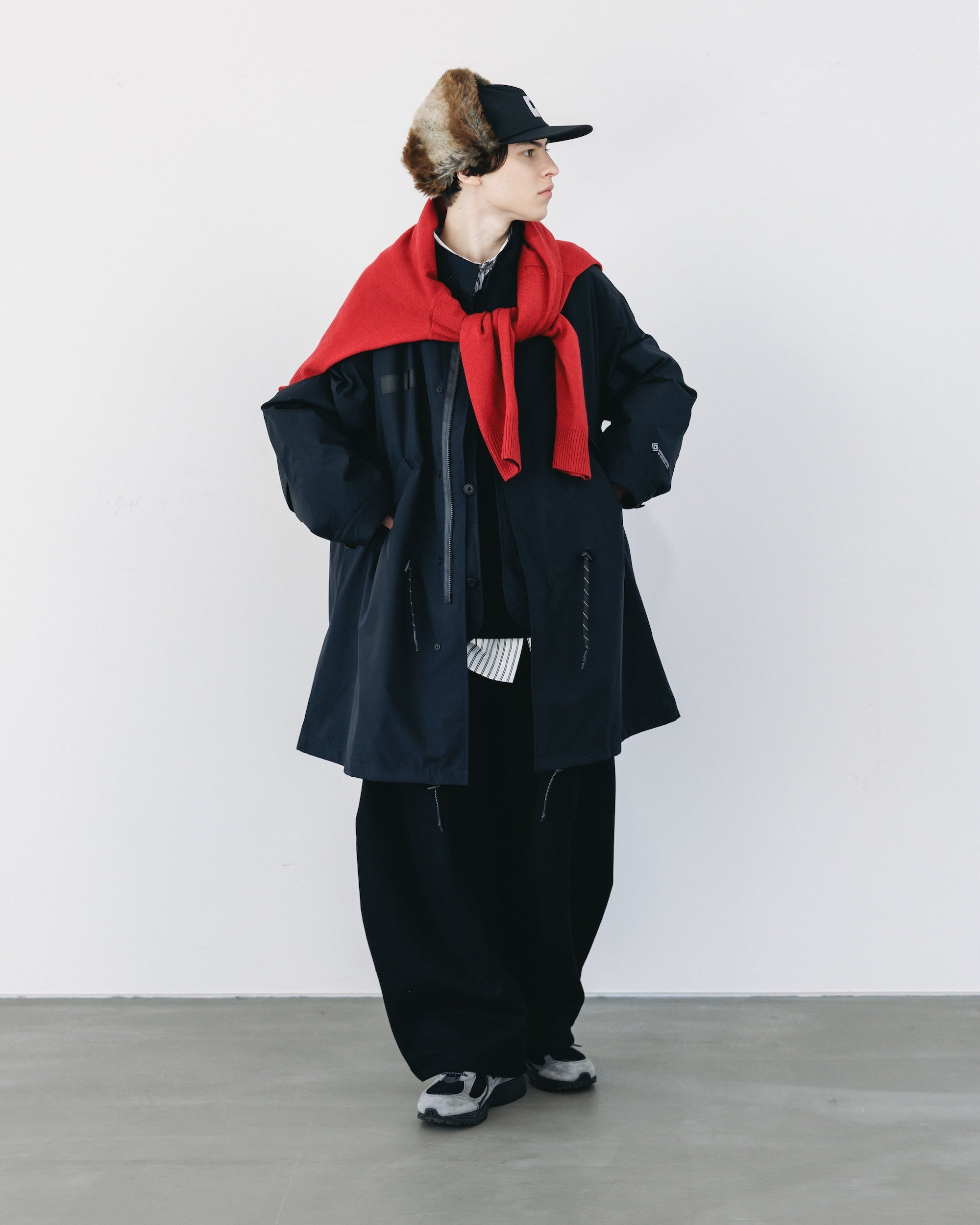 +phenix WINDSTOPPER® by GORE-TEX LABS CITY FISHTAIL PARKA WITH LINER JACKET (BLACK)