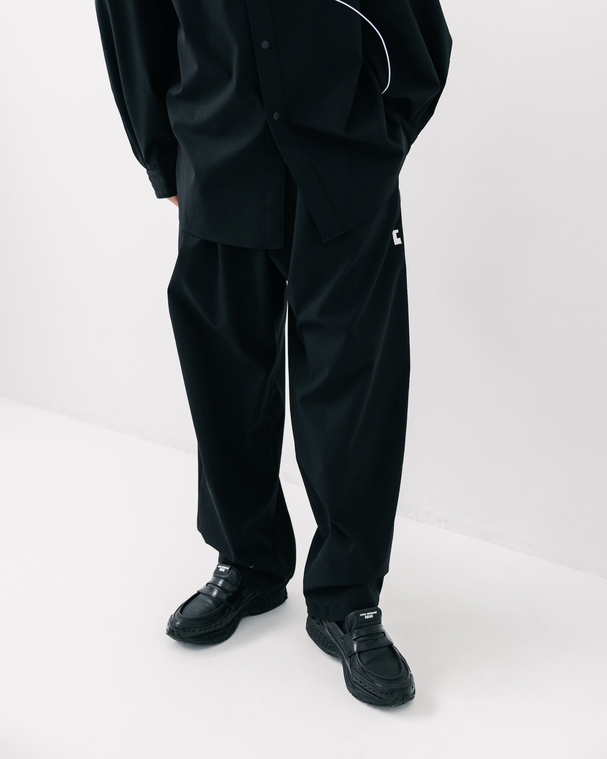 CITY UNIFORM WIDE TAPERED PANTS (BLACK)
