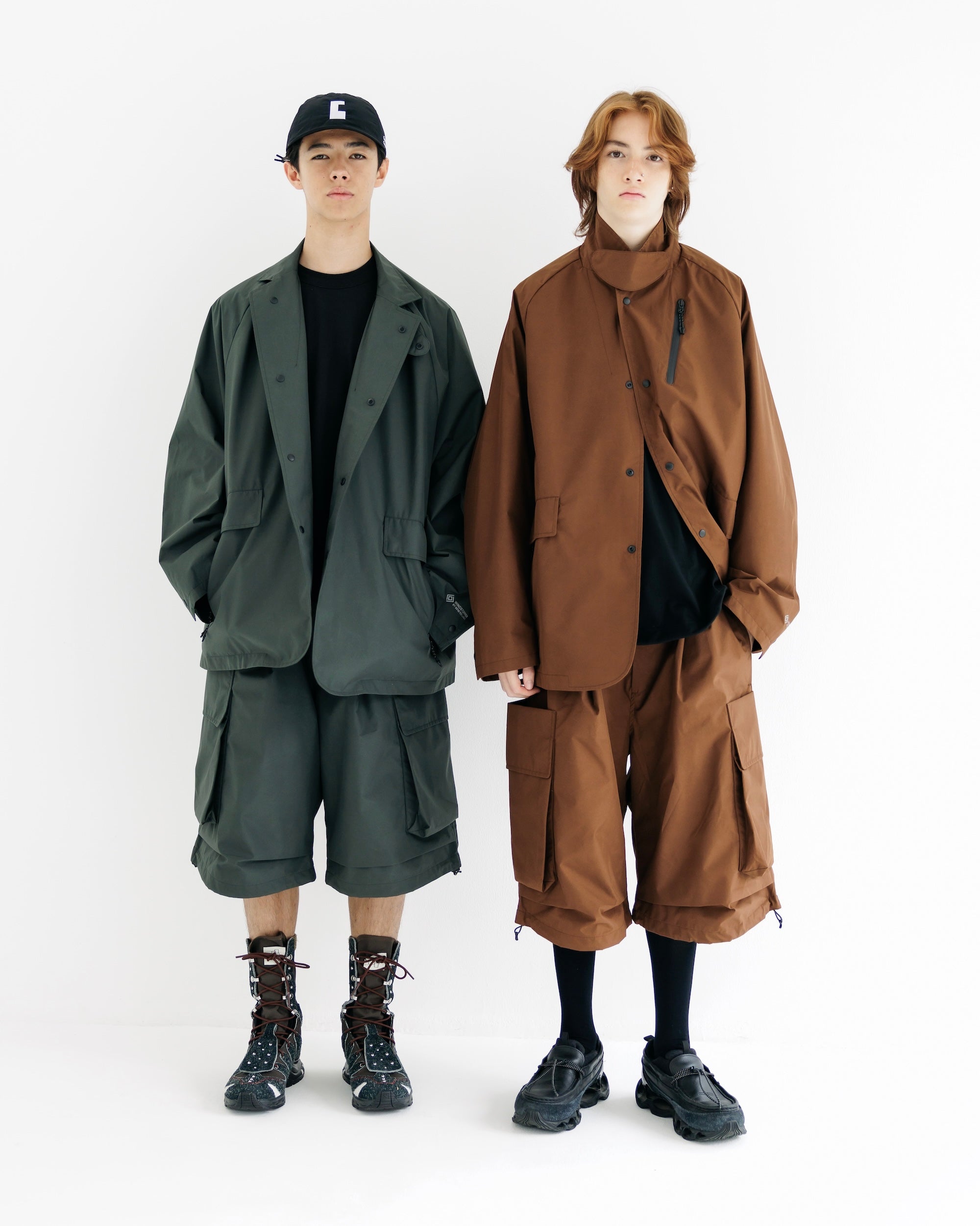 【9.3 WED 20:00- IN STOCK】+phenix WINDSTOPPER® by GORE-TEX LABS CITY MILITARY HALF PANTS 001 (CHOCOLATE BROWN)
