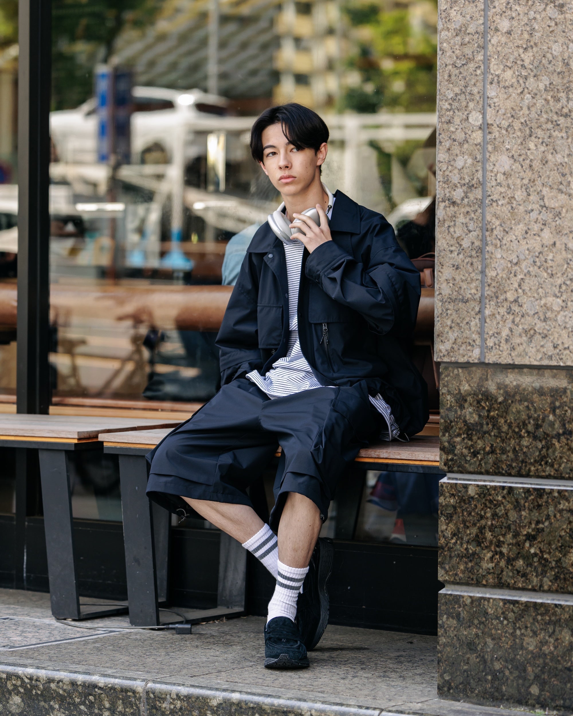 +phenix WINDSTOPPER® by GORE-TEX LABS CITY MILITARY HALF PANTS 001 (BLACK)