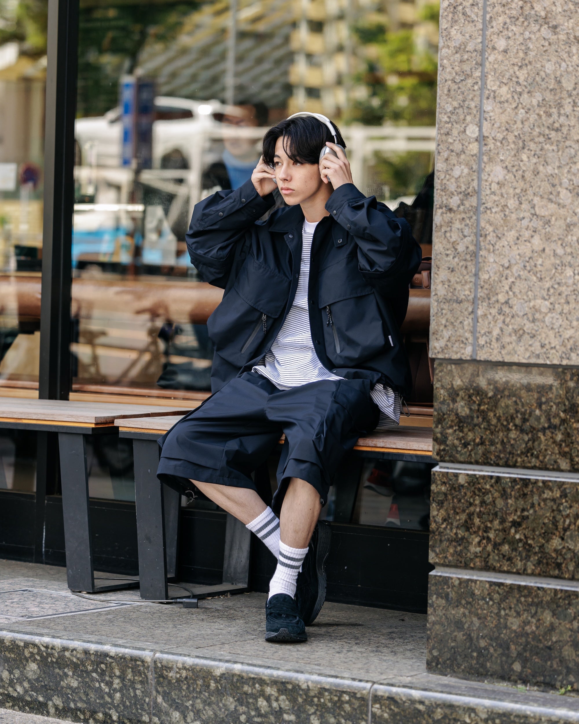 +phenix WINDSTOPPER® by GORE-TEX LABS CITY MILITARY HALF PANTS 001 (BLACK)