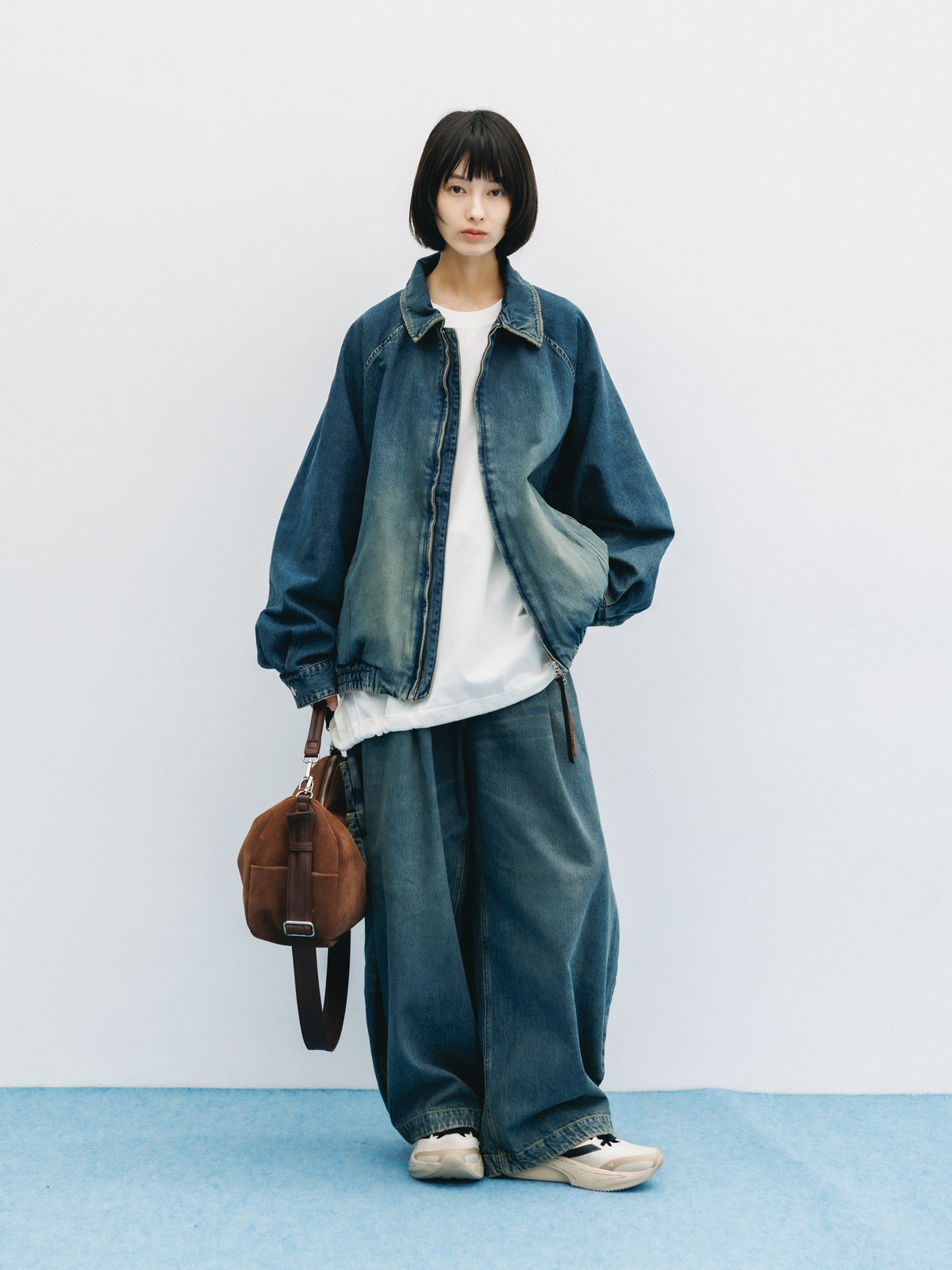 VINTAGE DYED SELVEDGE DENIM CITY UTILITY JACKET (VINTAGE INDIGO)