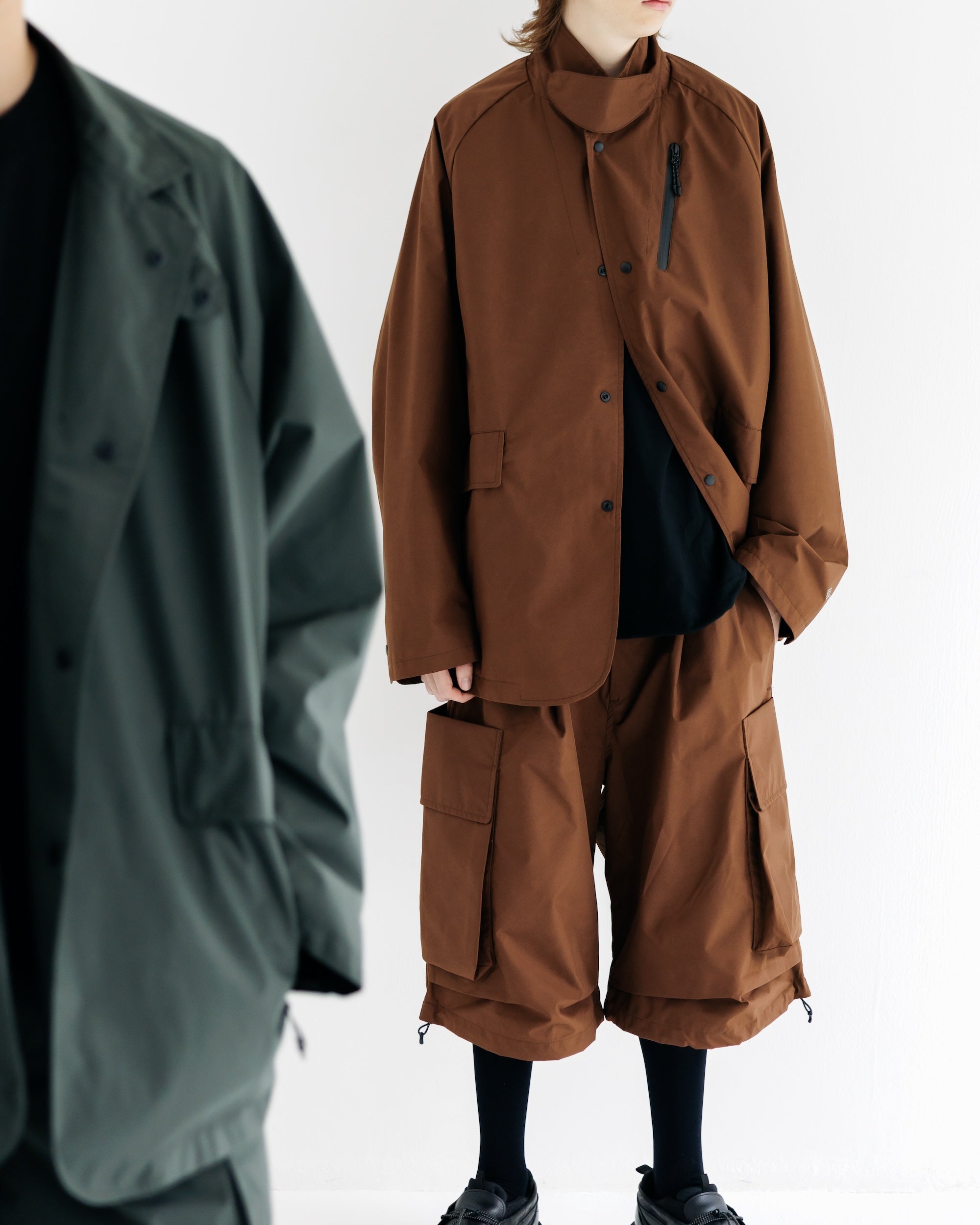 【9.3 WED 20:00- IN STOCK】+phenix WINDSTOPPER® by GORE-TEX LABS ACTIVE CITY STORAGE JACKET (CHOCOLATE BROWN)