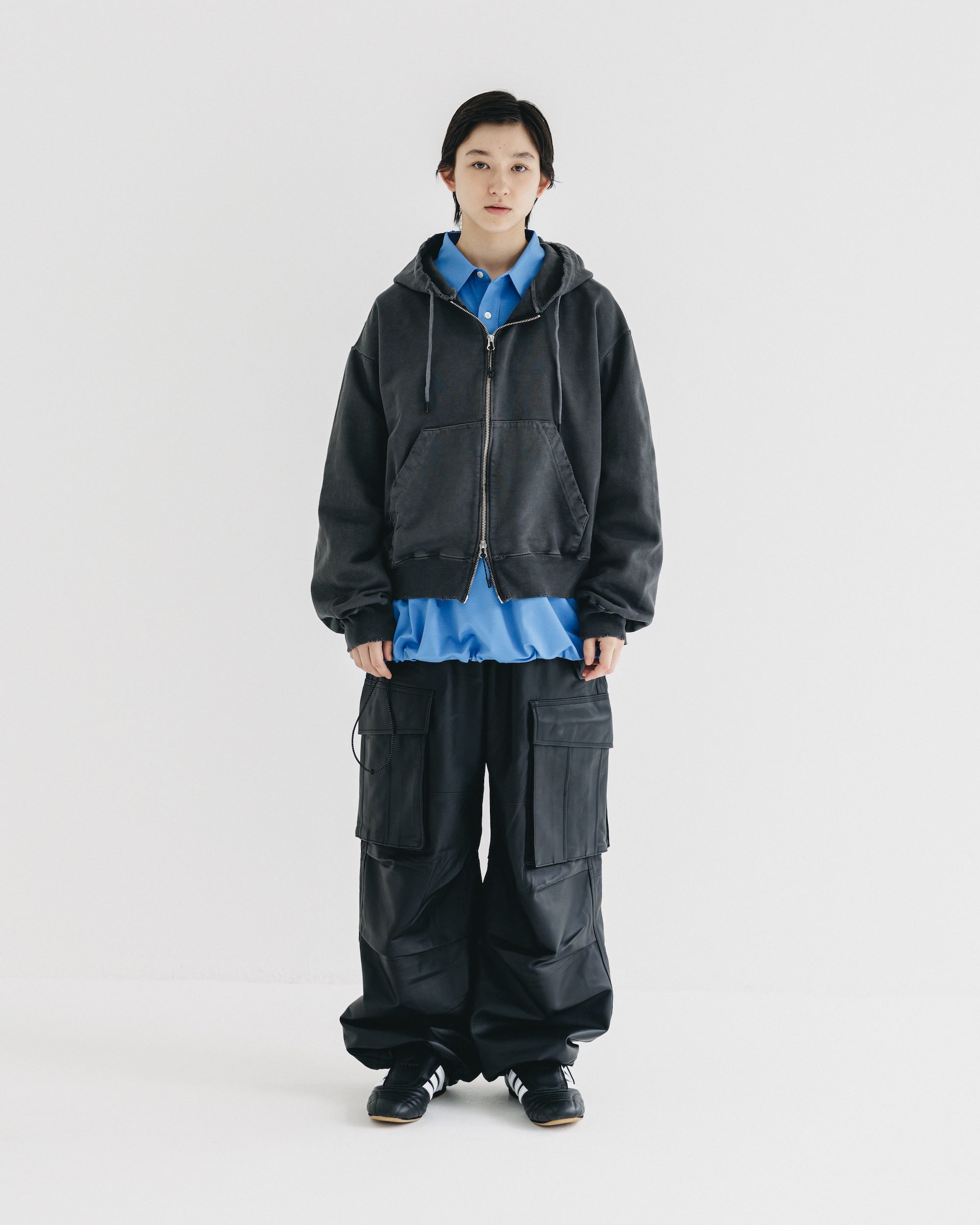 【9.27 SAT 20:00- IN STOCK】46G KNIT EVERYDAY PULLOVER L/S SHIRT (SAX BLUE)