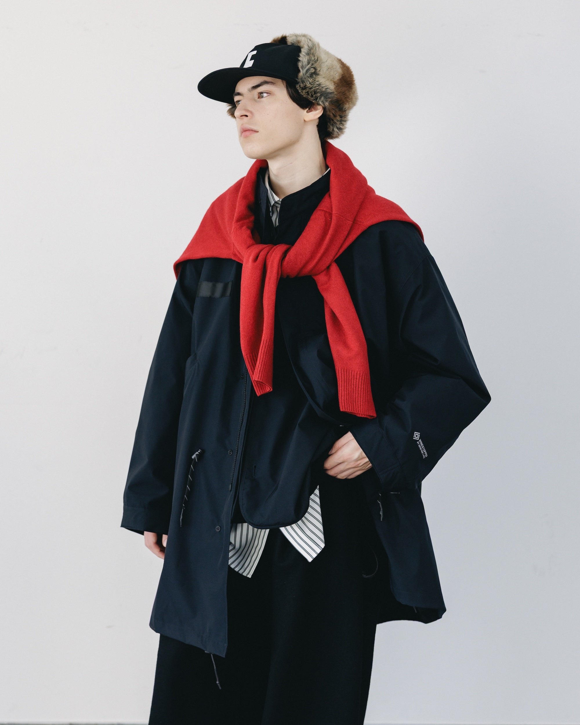 +phenix WINDSTOPPER® by GORE-TEX LABS CITY FISHTAIL PARKA WITH LINER JACKET (BLACK)