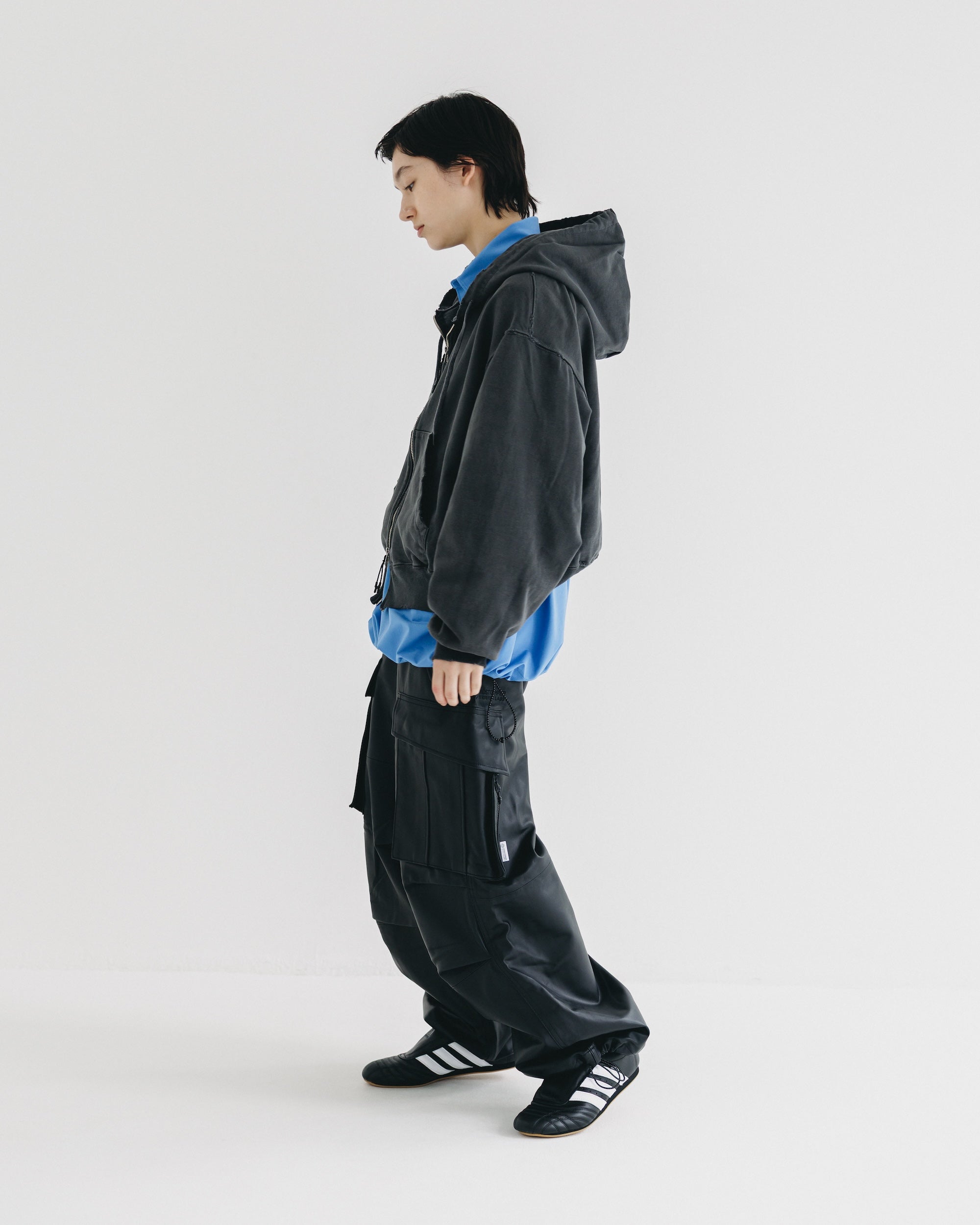 【9.27 SAT 20:00- IN STOCK】46G KNIT EVERYDAY PULLOVER L/S SHIRT (SAX BLUE)