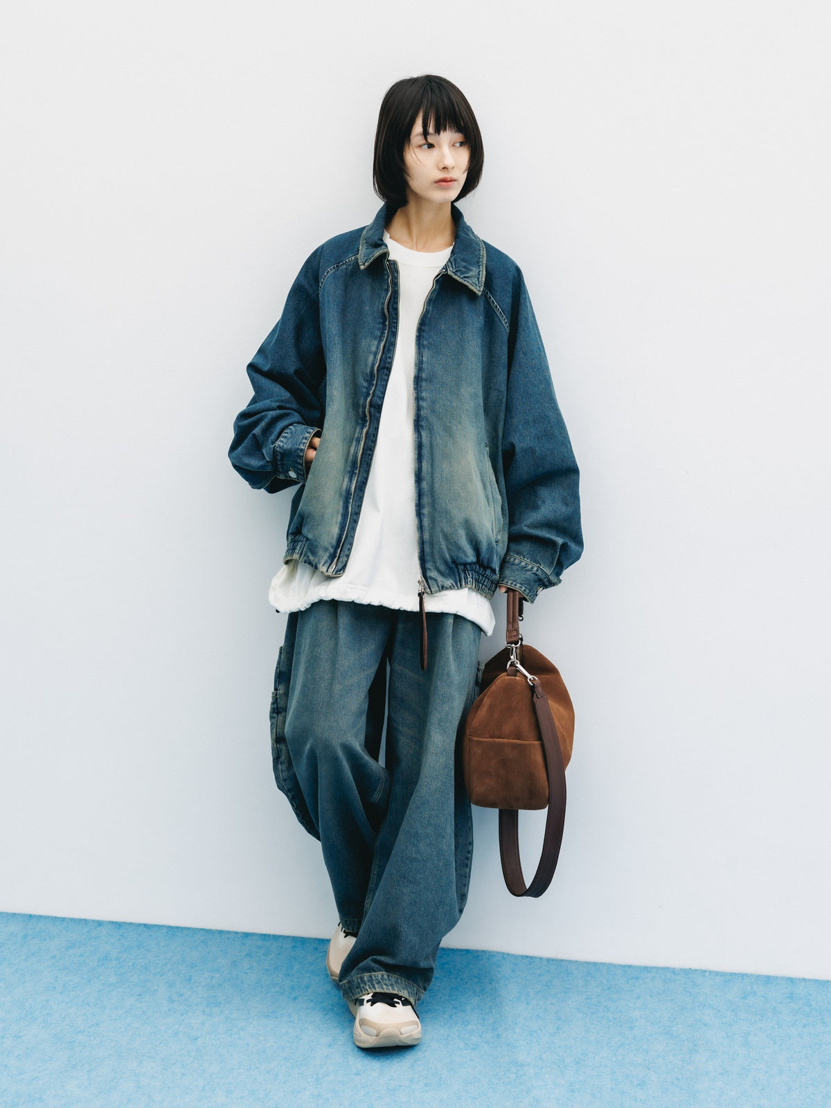 VINTAGE DYED SELVEDGE DENIM CITY UTILITY JACKET (VINTAGE INDIGO)