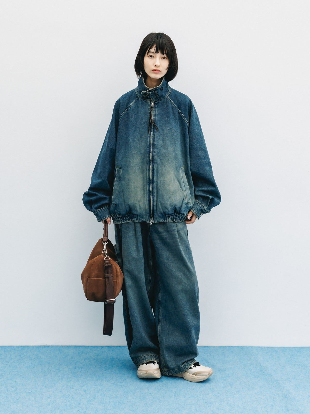 VINTAGE DYED SELVEDGE DENIM CITY UTILITY JACKET (VINTAGE INDIGO)