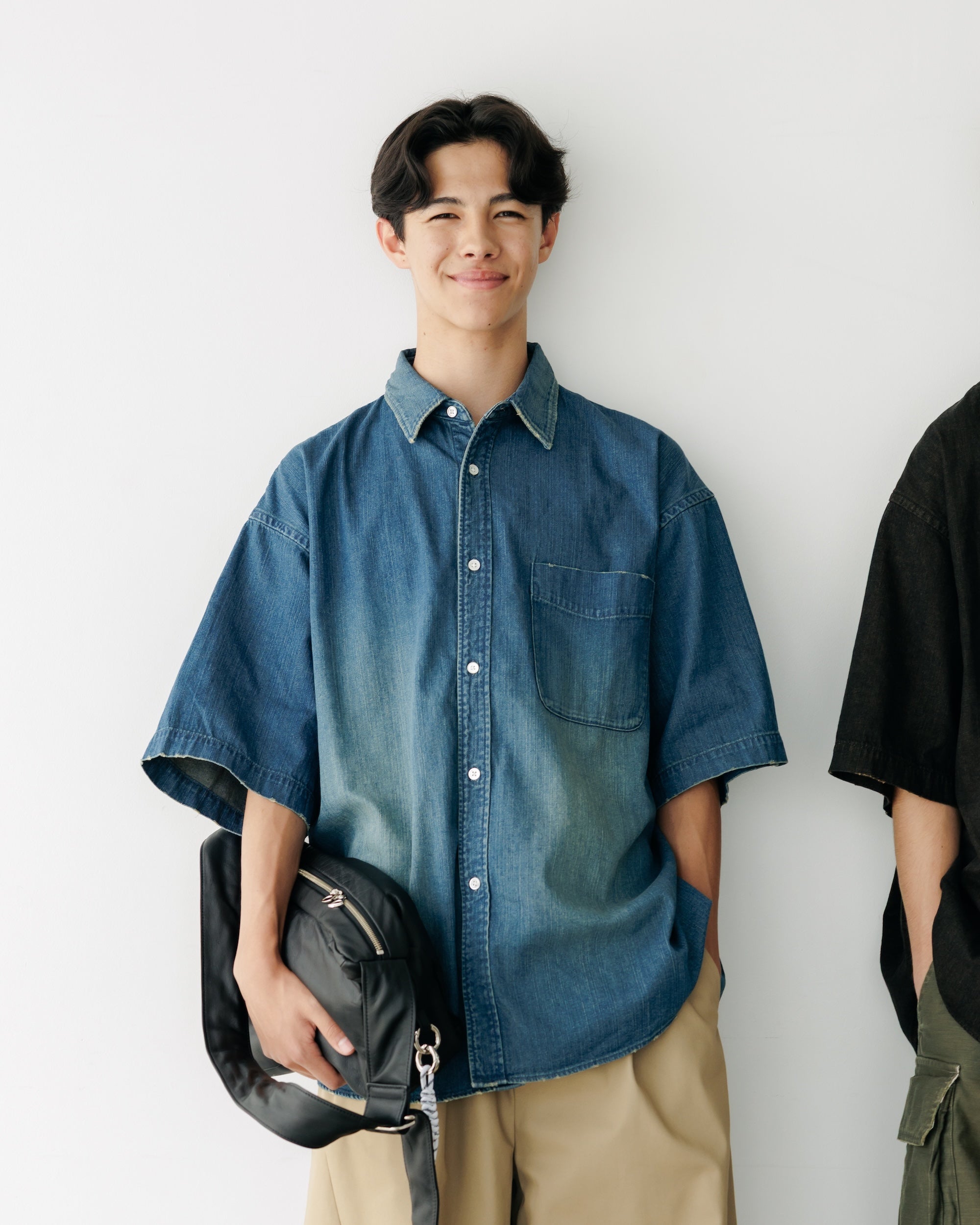 VINTAGE DYED DENIM CLASSIC CITY S/S SHIRT (VINTAGE INDIGO)
